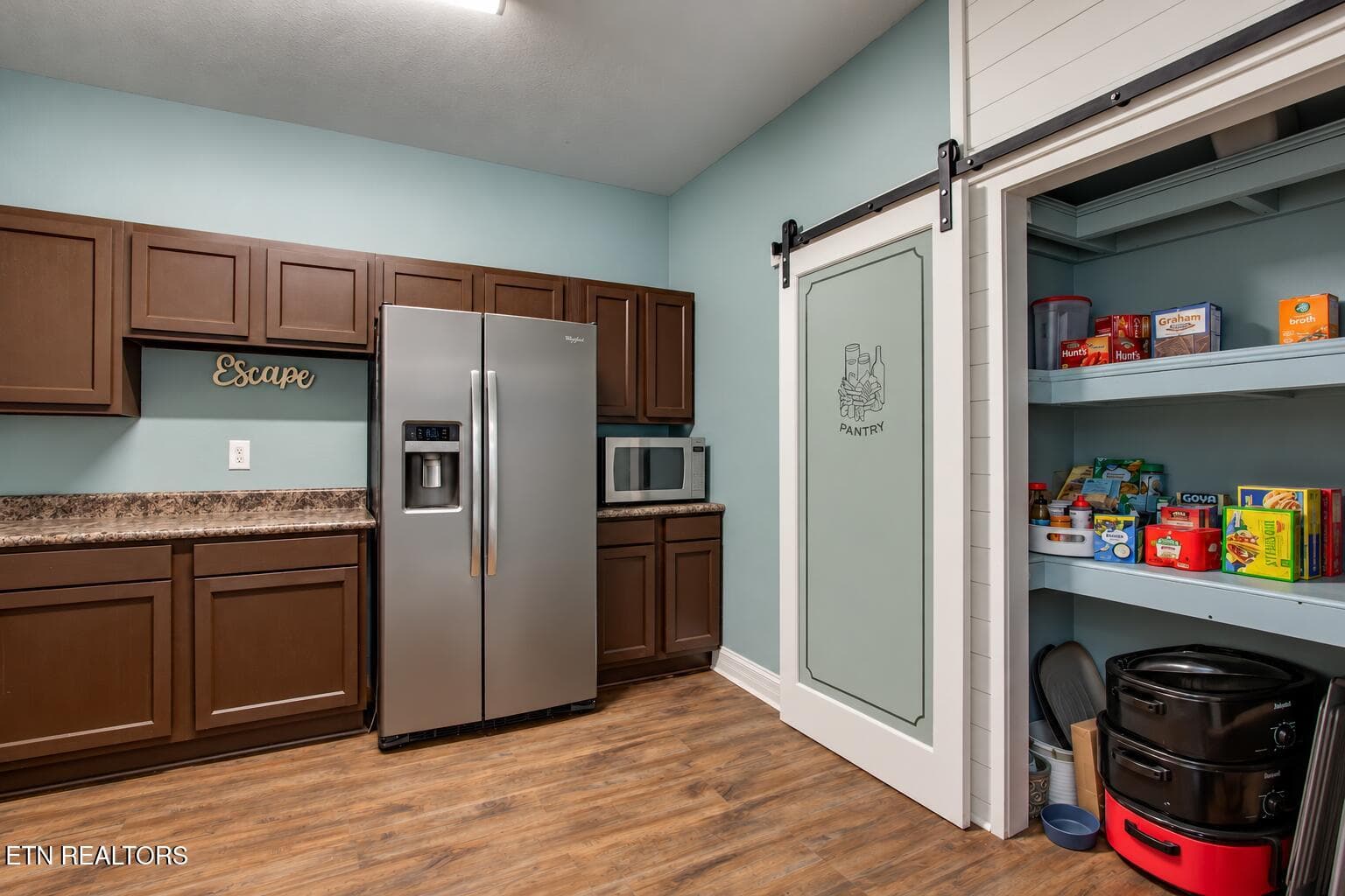 Modern Teal Pantry with Barn Door - 2760 River Island Blvd, Kodak, TN 37764, Kodak