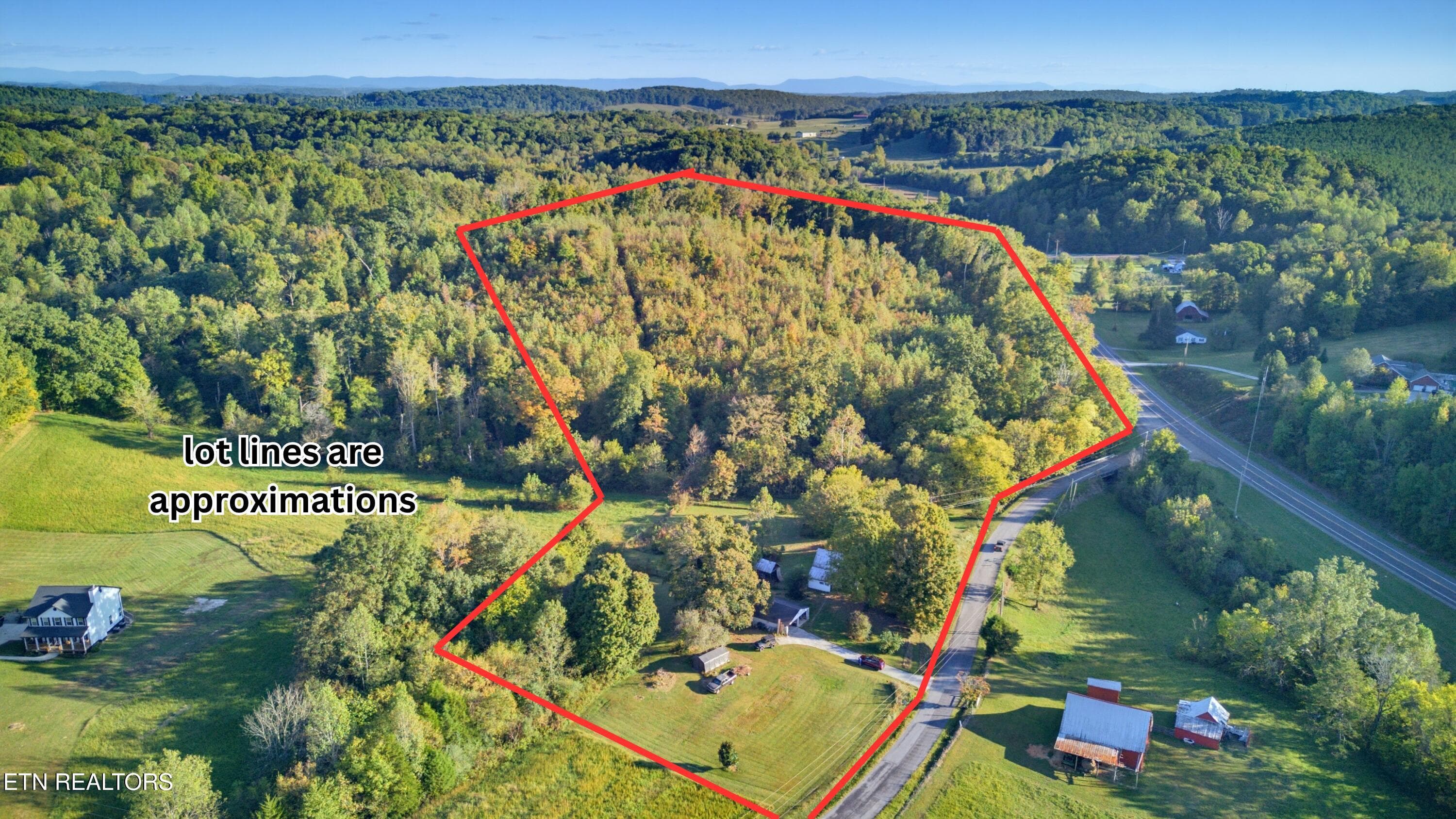 3 lot lines are approximations - 116 County Road 216, Niota, TN 37826, Niota