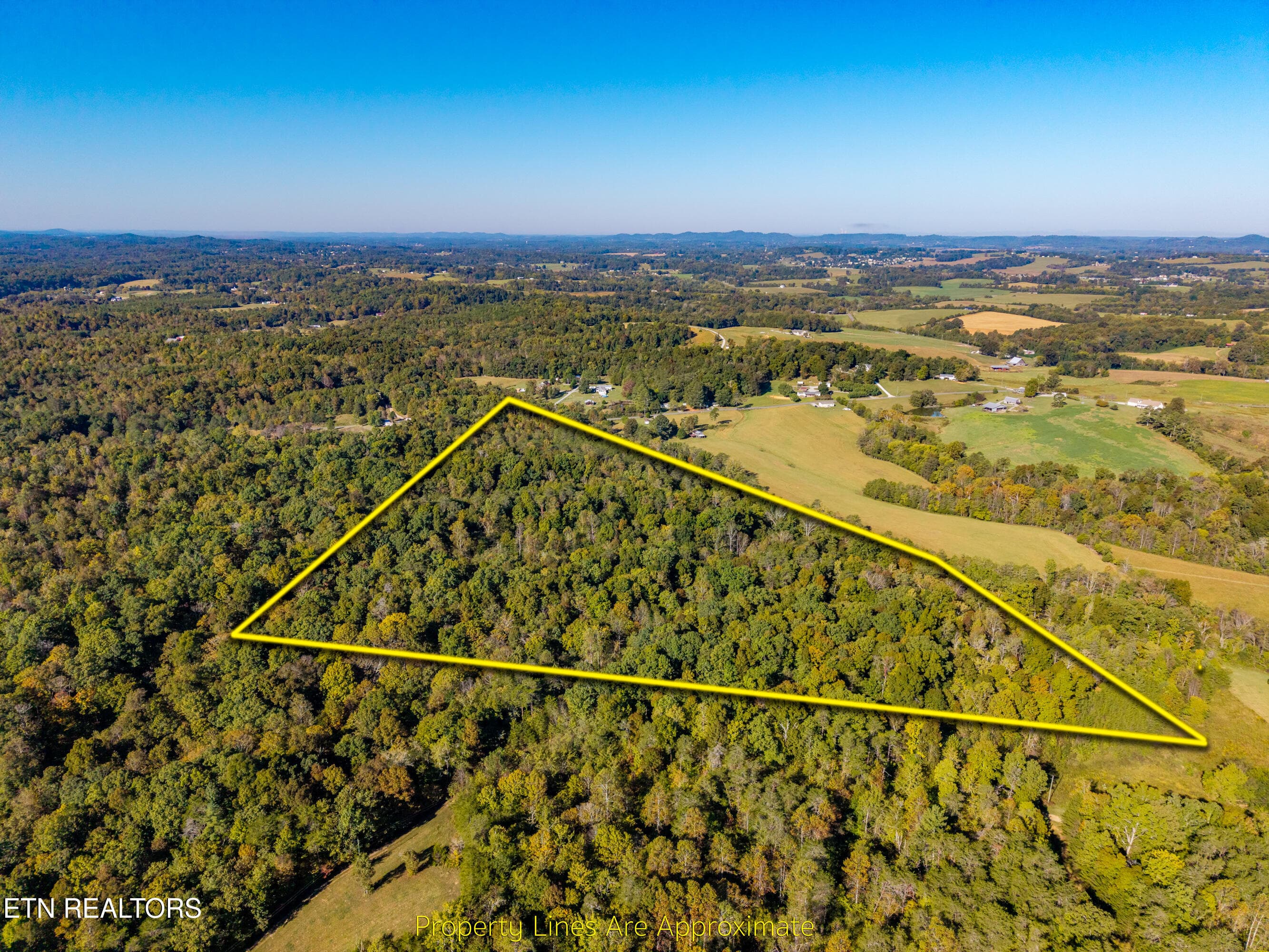 Aerial Property Boundaries - 136 Denton Rd, Madisonville, TN 37354, Madisonville