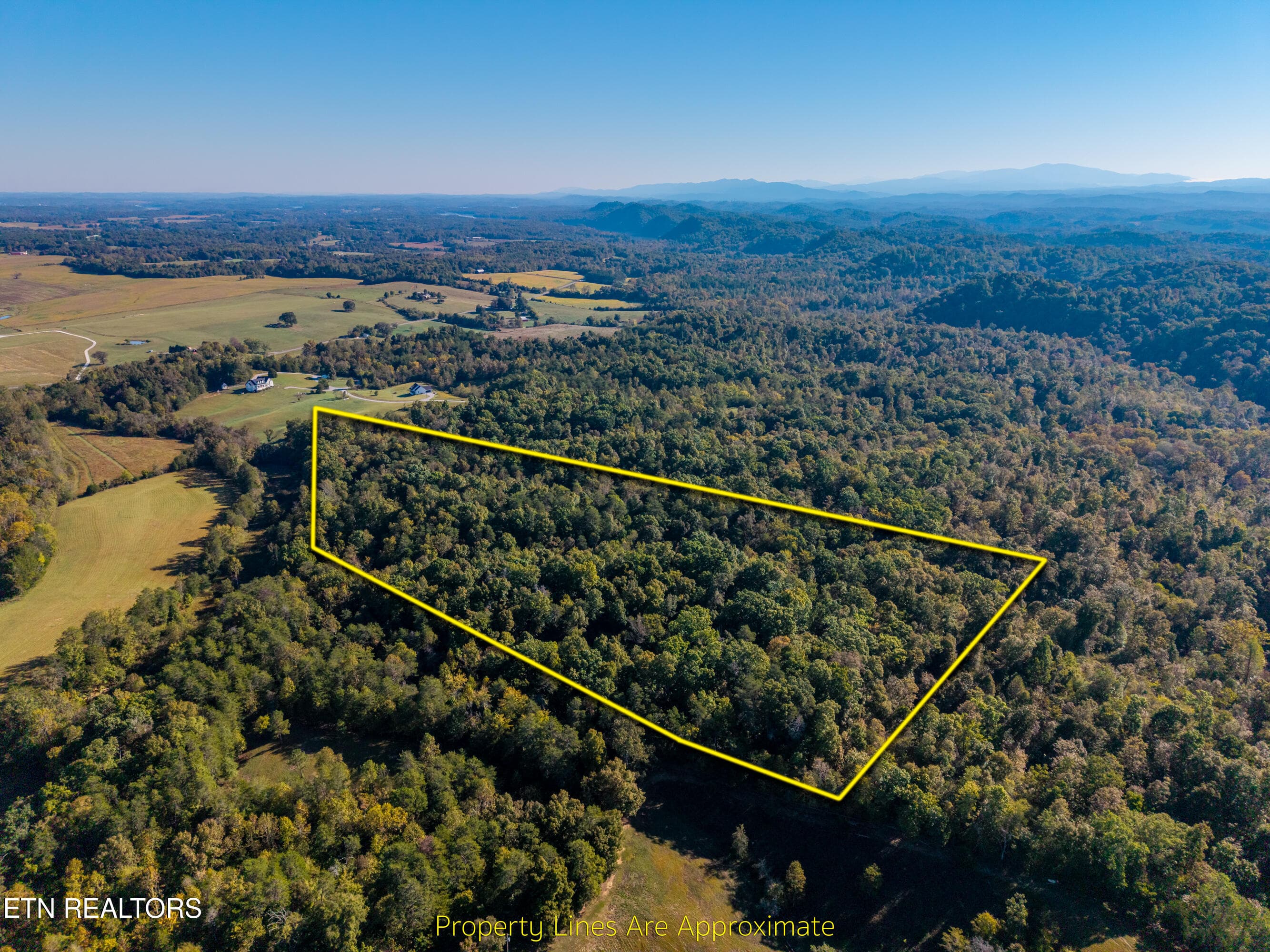 Aerial Property Boundaries - 136 Denton Rd, Madisonville, TN 37354, Madisonville