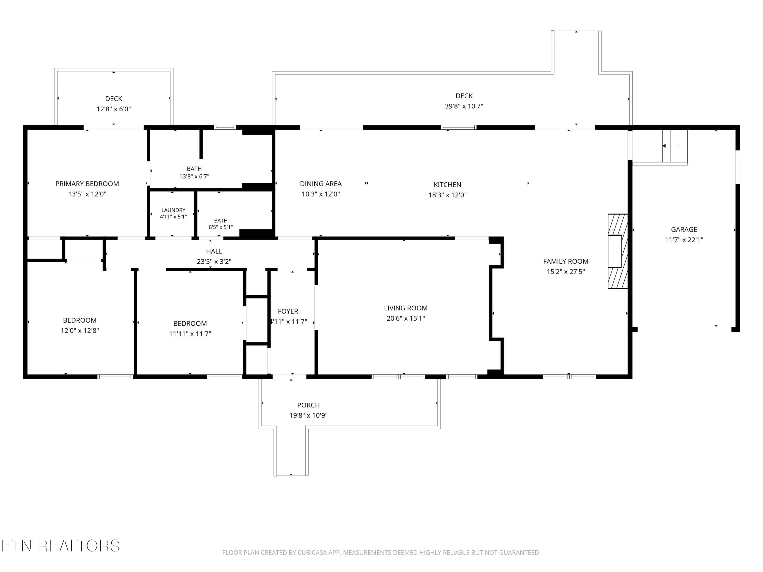 2D Floor plan for 130 3rd Street - 130 3rd St, Rockwood, TN 37854, Rockwood