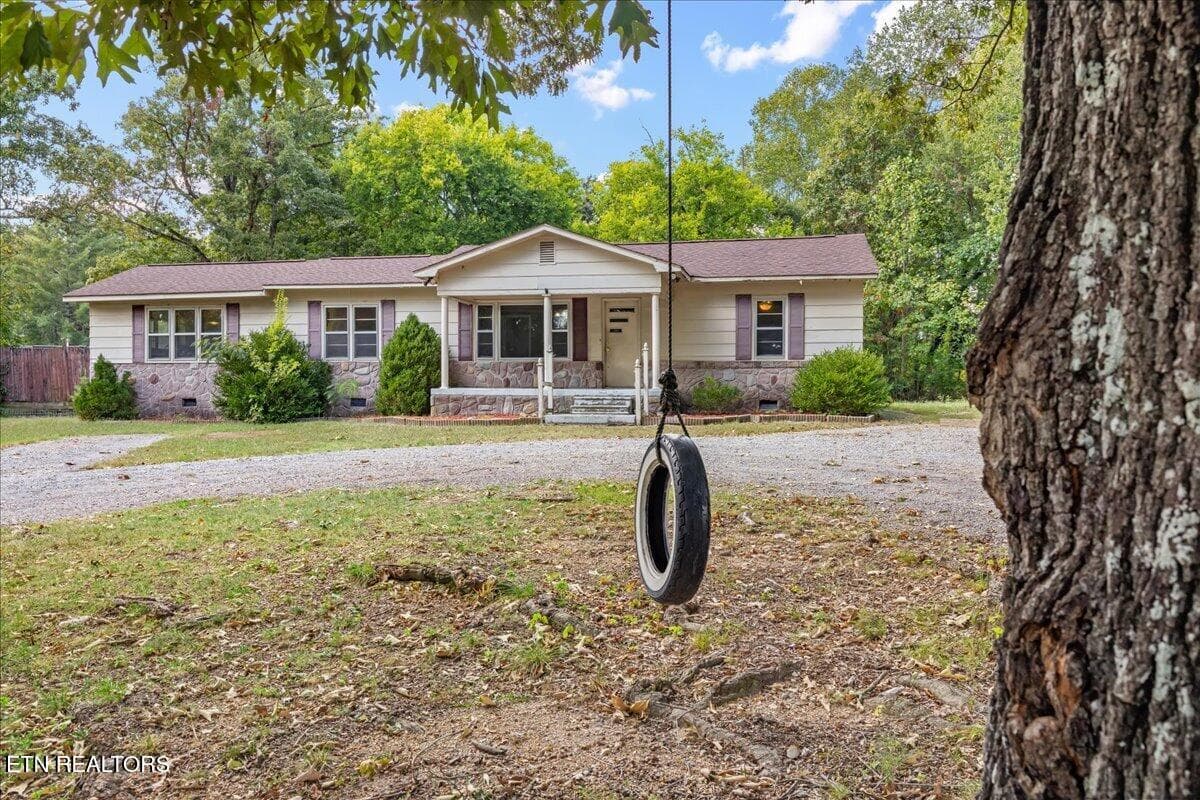 Tire swing under a big front-yard shade - 139 County Road 532, Etowah, TN 37331, Etowah