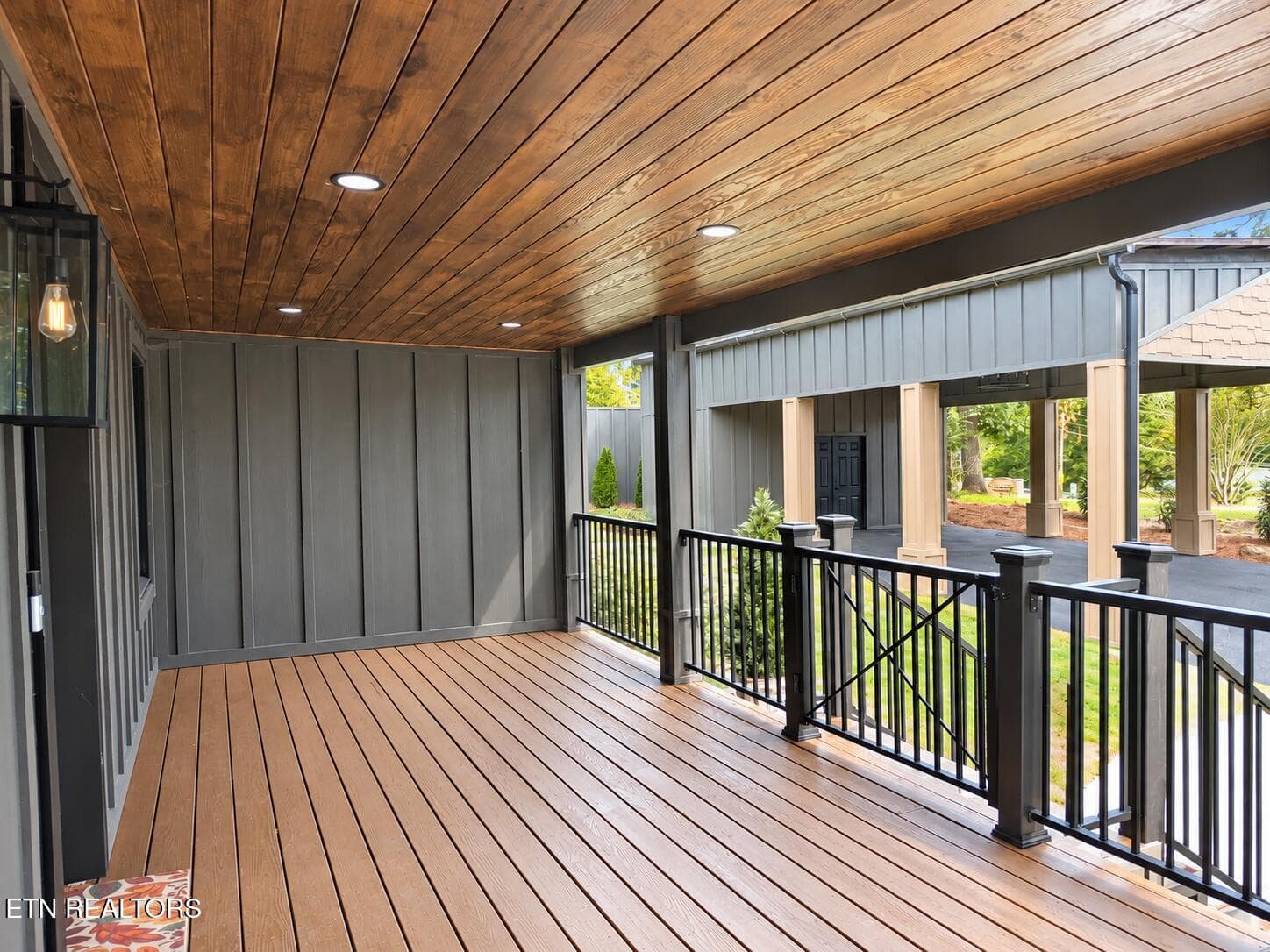 Modern Covered Porch and Carport View - 3434 Kenilworth Lane, Knoxville, TN 37917, Knoxville