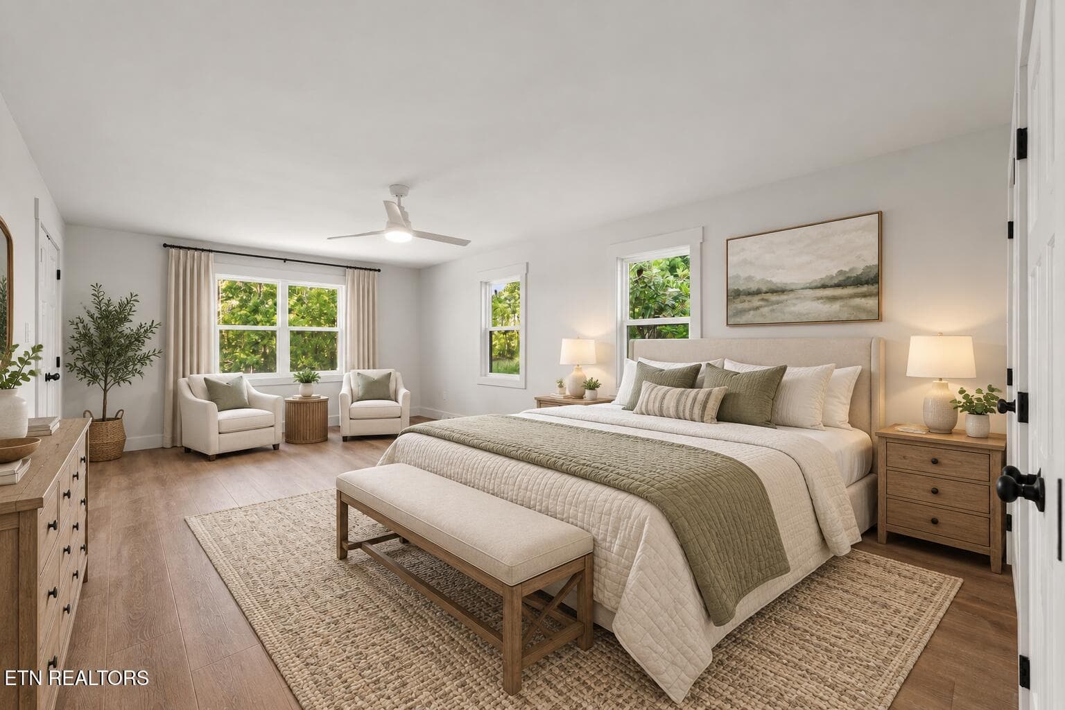 bedroom virtually staged - 1504 Roane State Hwy, Kingston, TN 37763