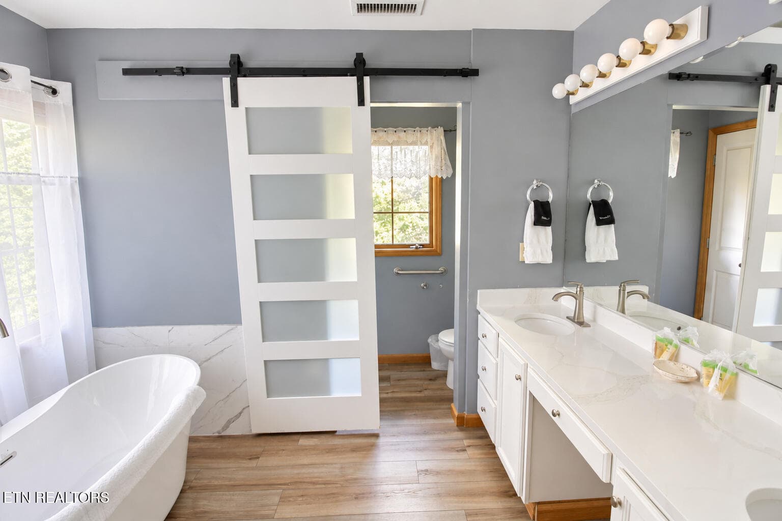 modern_gray_and_white_bathroom - 504 Matterhorn Drive, Gatlinburg, TN 37738, Gatlinburg