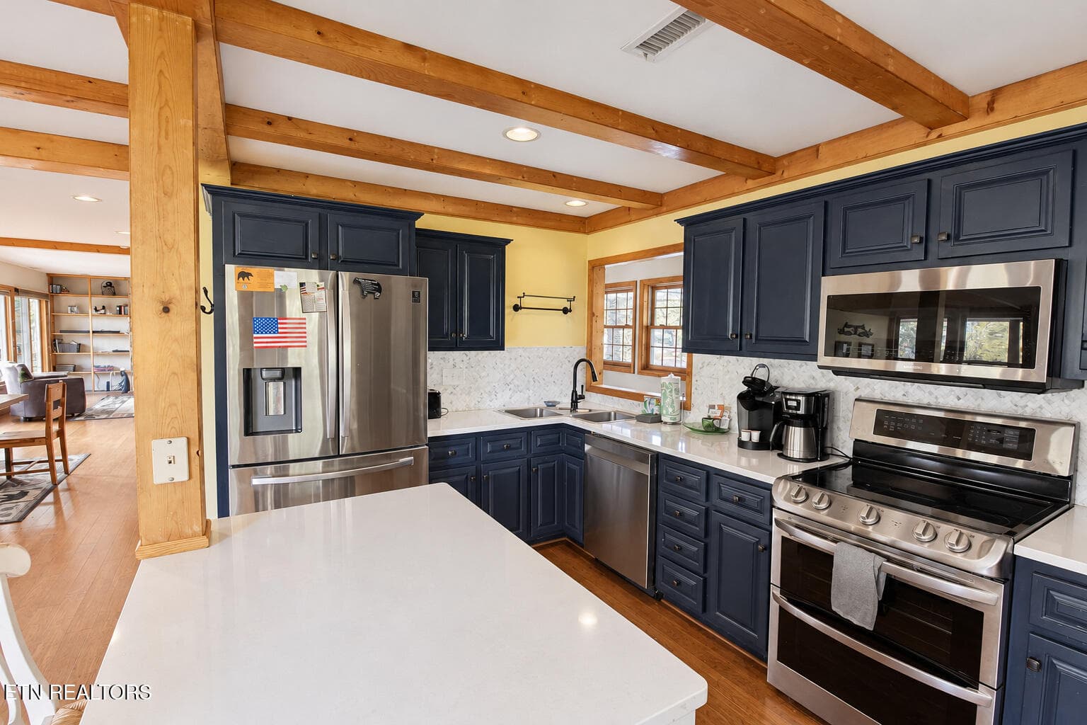 modern_rustic_navy_kitchen - 504 Matterhorn Drive, Gatlinburg, TN 37738, Gatlinburg