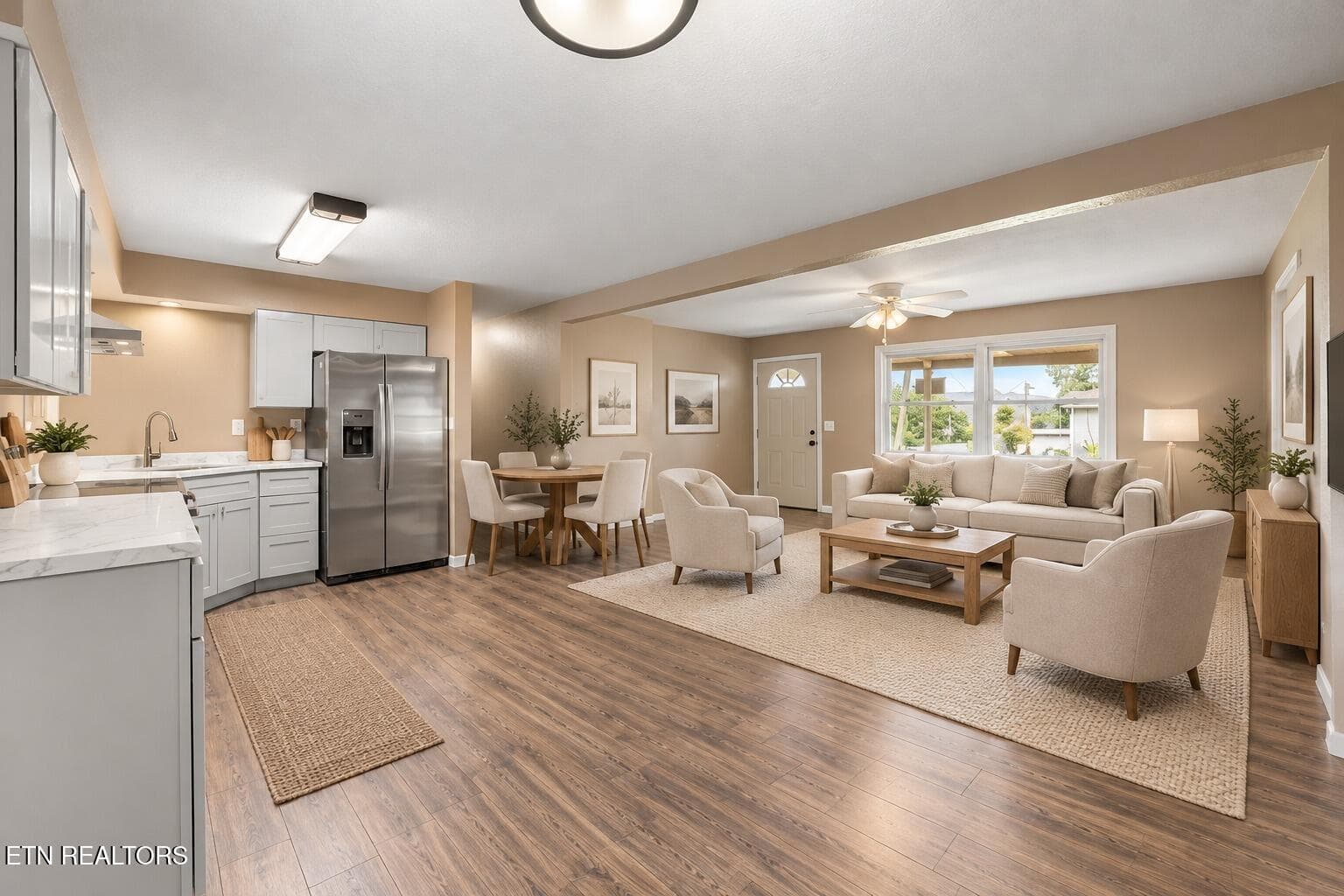 02_Kitchen_Living_Area - 232 E Robbins St, Jellico, TN 37762