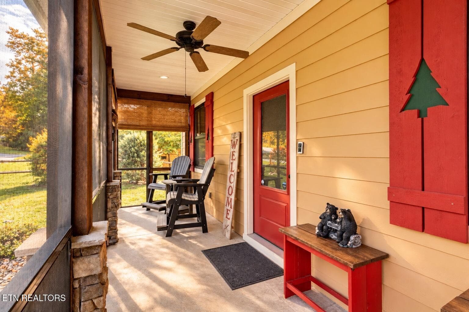 golden_autumn_porch_welcome - 4973 Long Rifle Rd, Walland, TN 37886, Walland