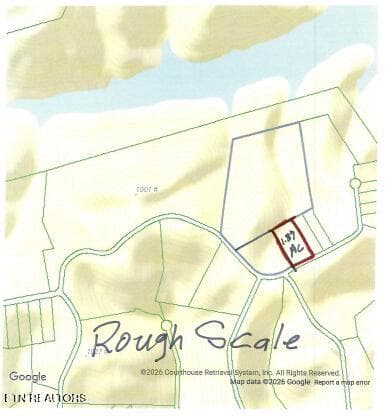 TOPO MAP - 1.87 NE Rock Springs Rd, Celina, TN 38551, Celina