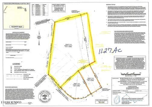 SURVEY - 11.27ac NE Rock Springs Rd, Celina, TN 38551, Celina