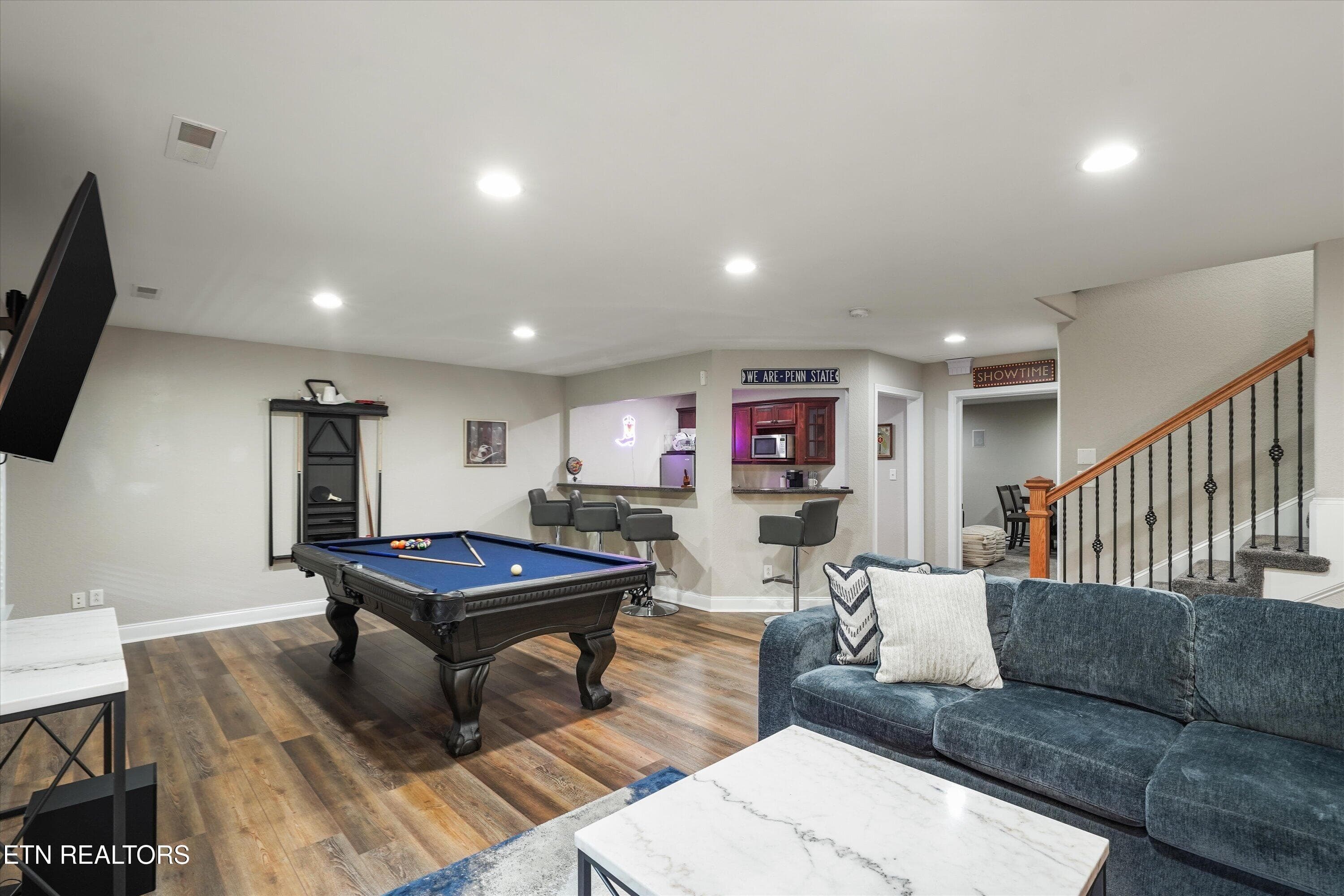 Lower Level Game and Rec Room - 10107 Autumn Valley Lane, Knoxville, TN 37922, Knoxville