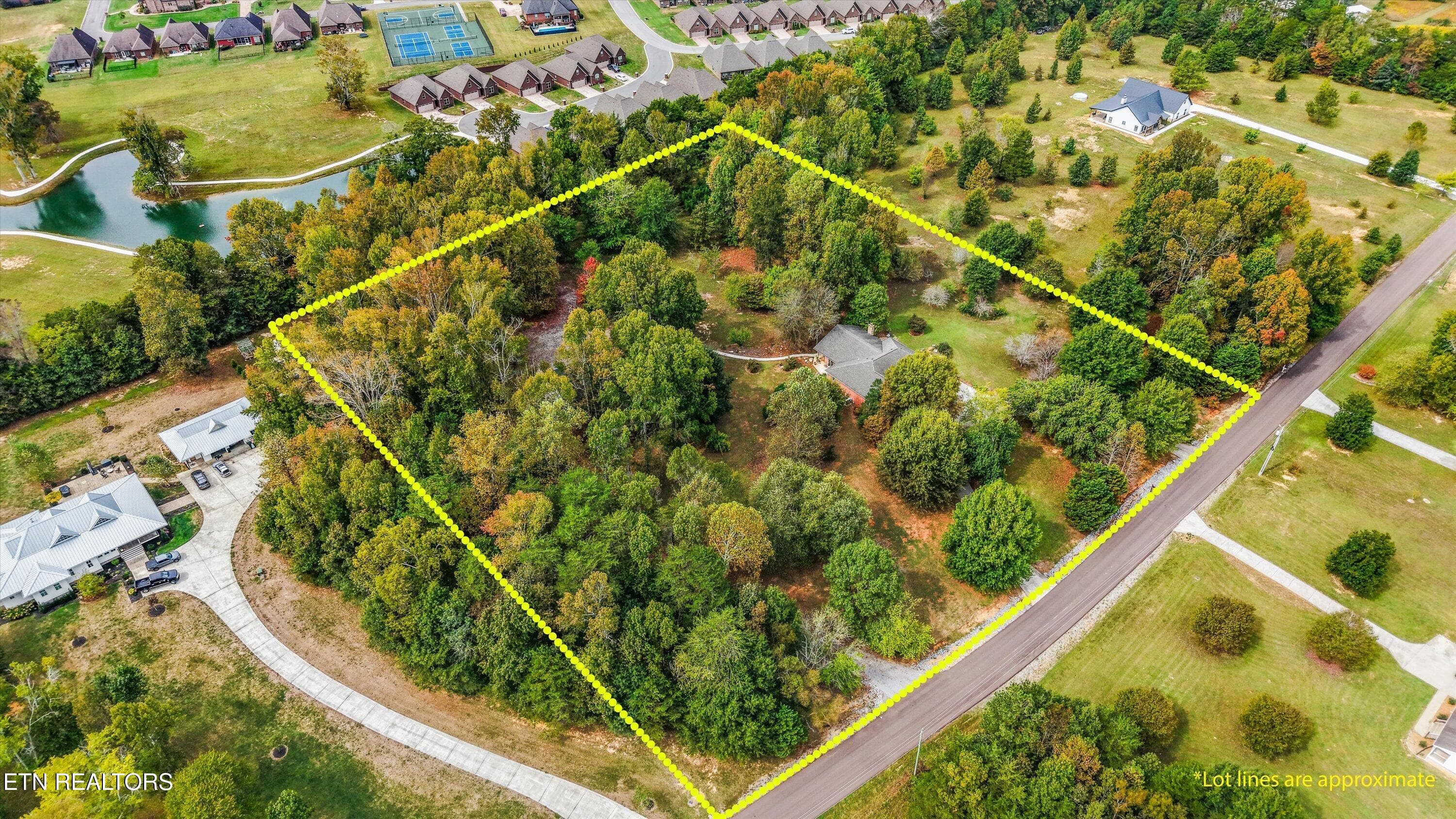 Ariel View - Lot Lines - 112 County Road 545, Englewood, TN 37329, Englewood