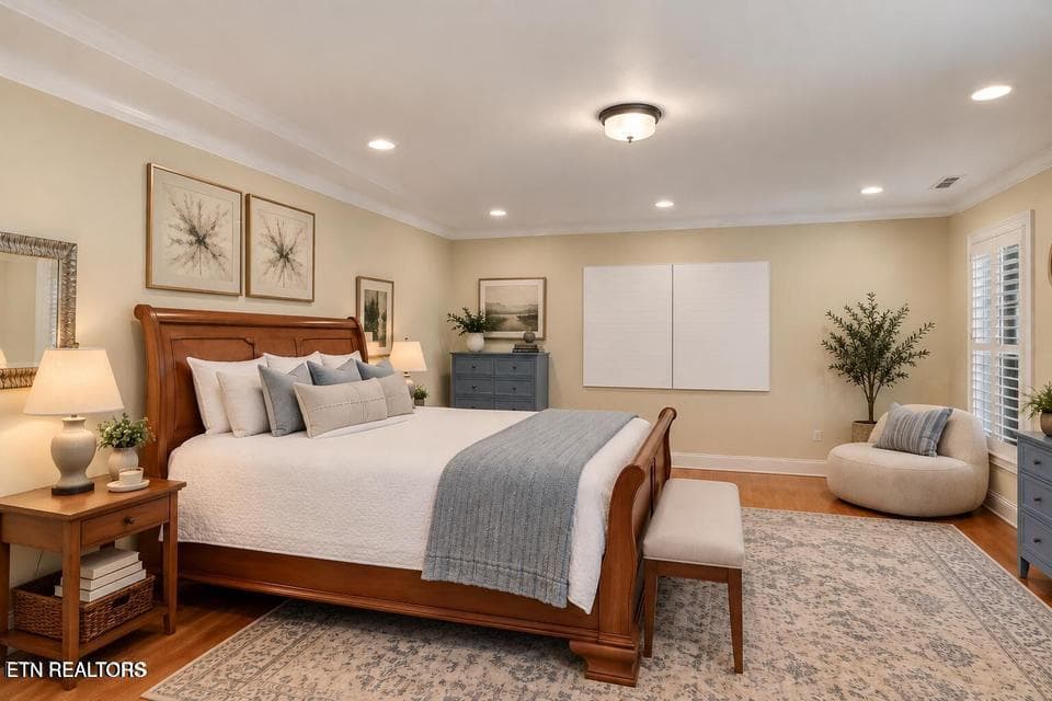 Lower Level Bedroom - 142 Center Park Lane, Oak Ridge, TN 37830, Oak Ridge