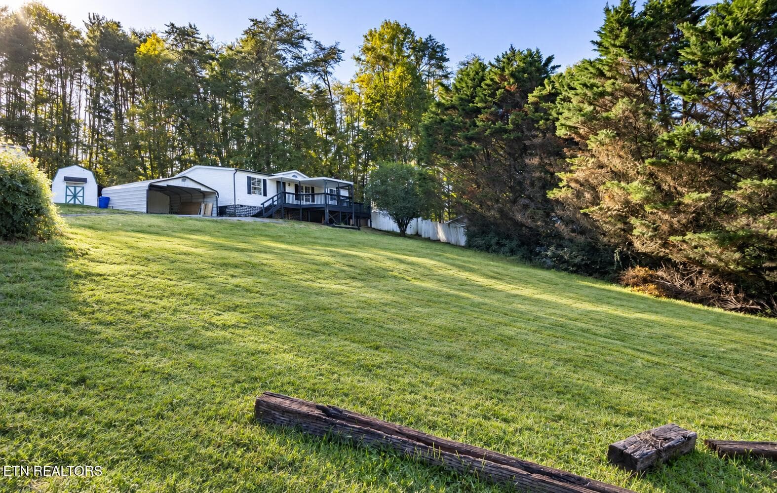 Freshly Mowed Lawn and White Country Hom - 106 Westford Drive, Strawberry Plains, TN 37871, Strawberry Plains