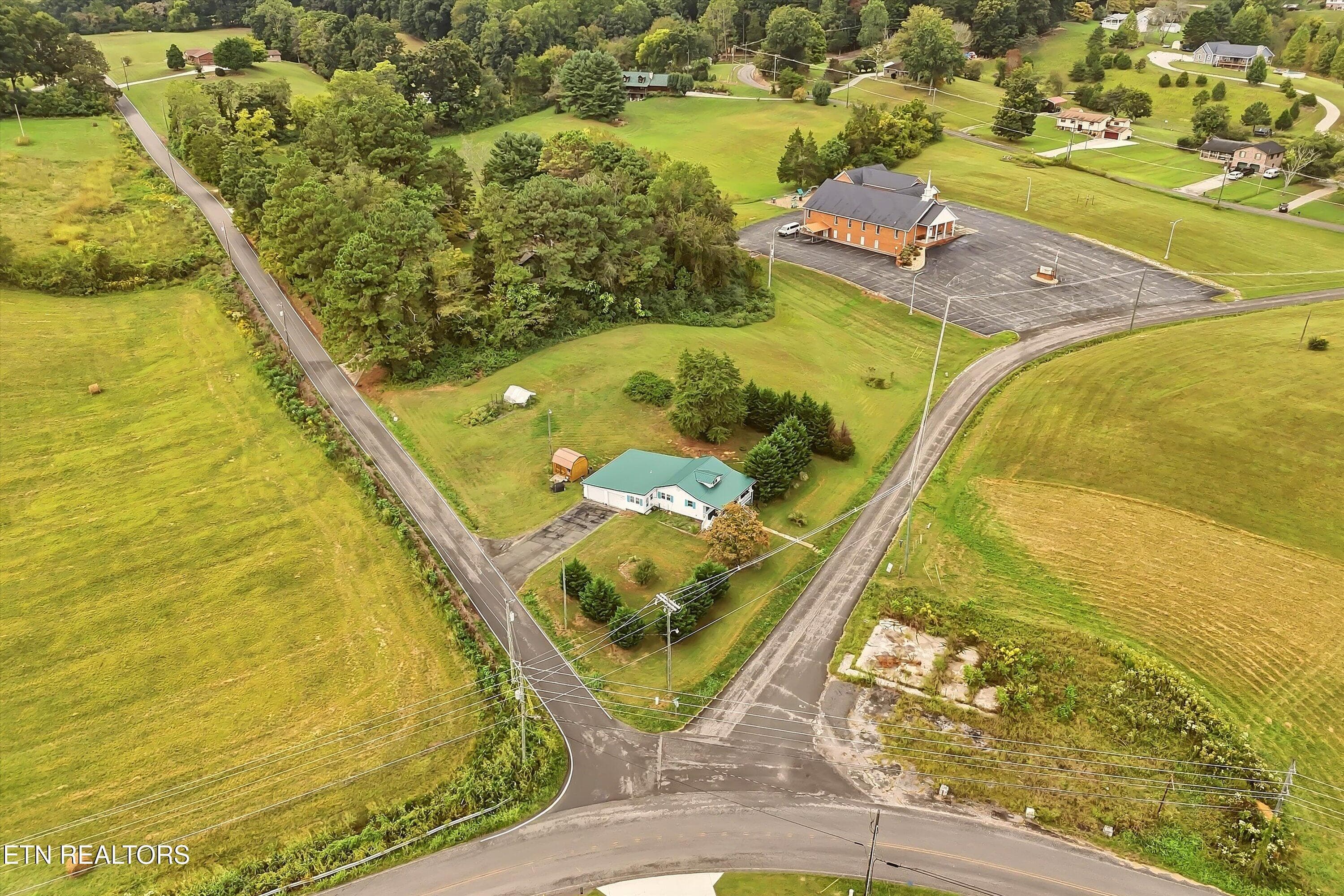 Aerial - 105 Peach Orchard Rd, Clinton, TN 37716, Clinton