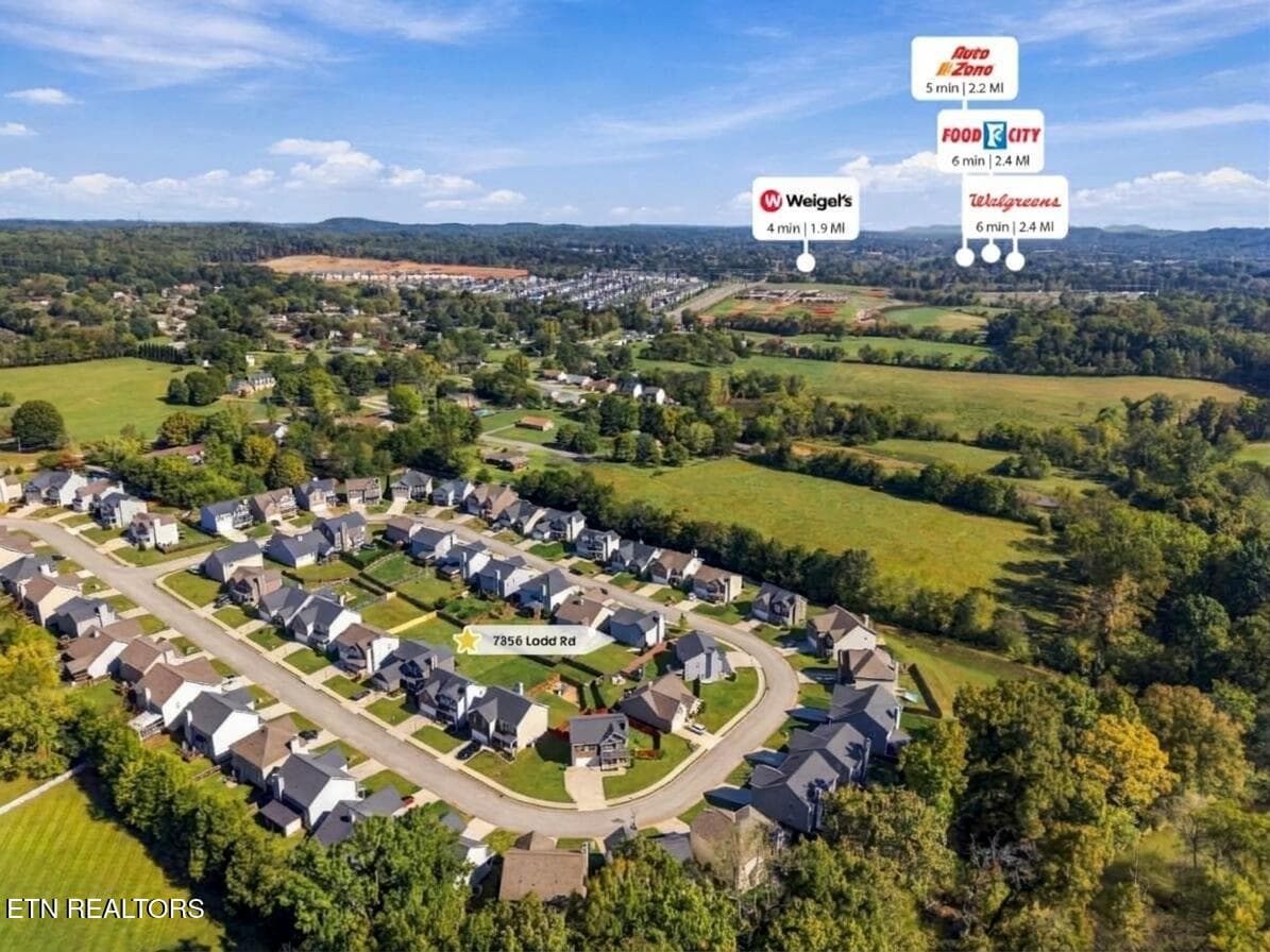 33 - Shopping Aerial - 7356 Ladd Rd, Powell, TN 37849, Powell