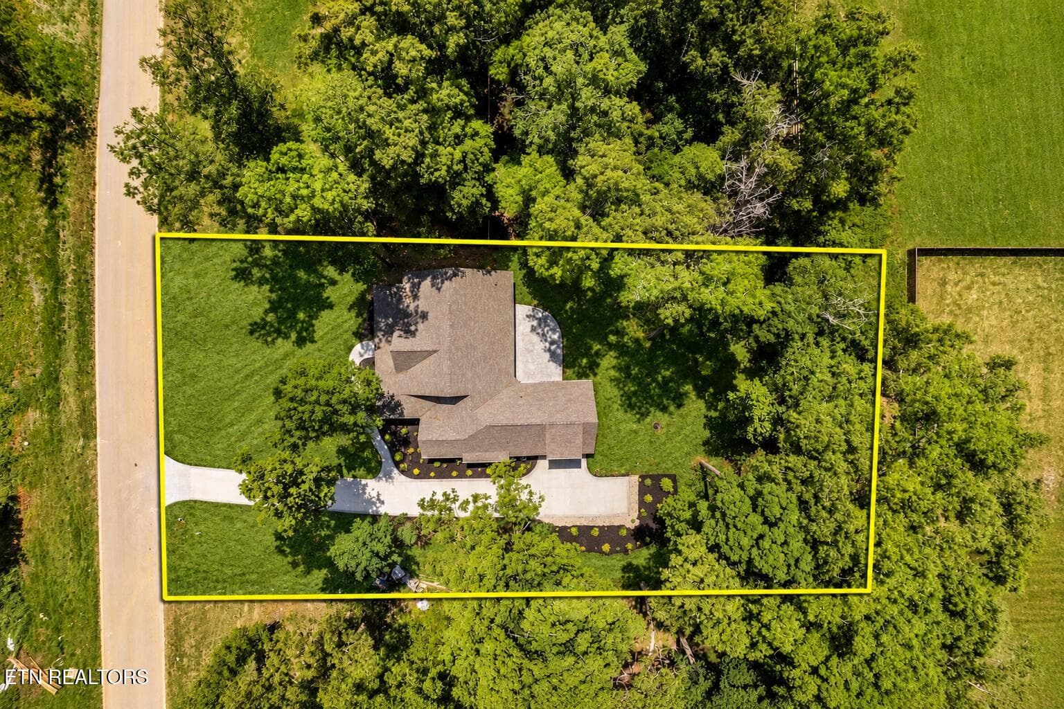 Aerial view of lot - 5816 Caswell Drive, Greenback, TN 37742