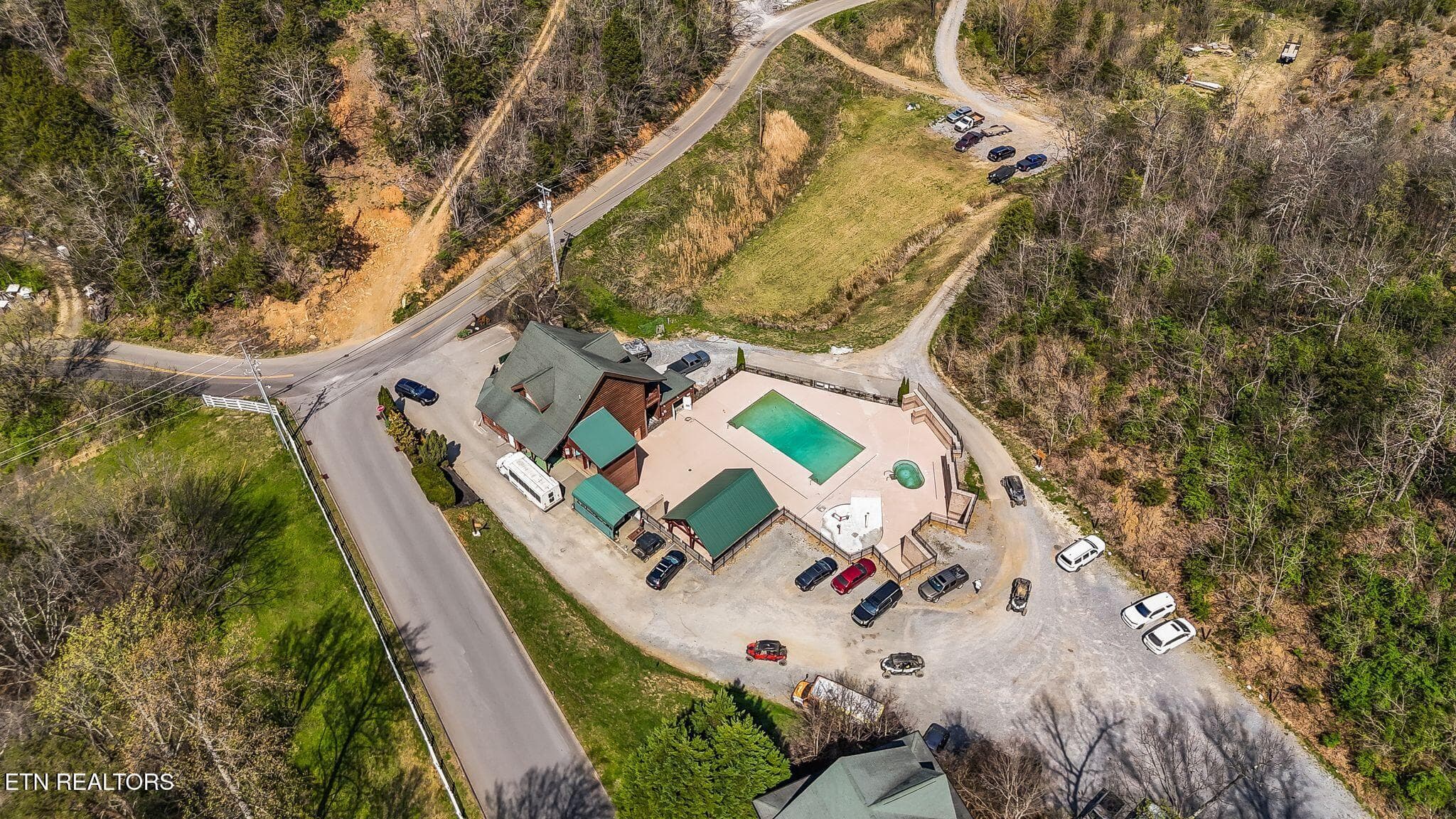 aerial community pool - 668 Stockton Drive, Sevierville, TN 37876, Sevierville