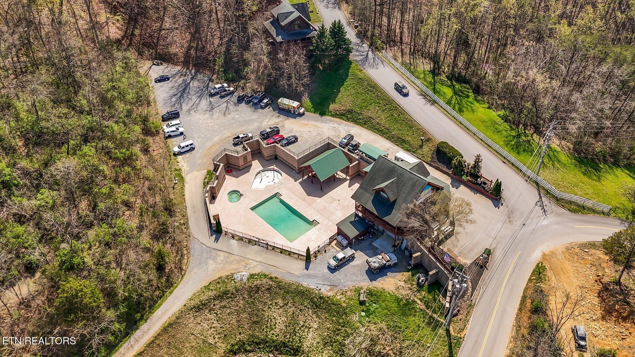 aerial community pool2 - 668 Stockton Drive, Sevierville, TN 37876, Sevierville