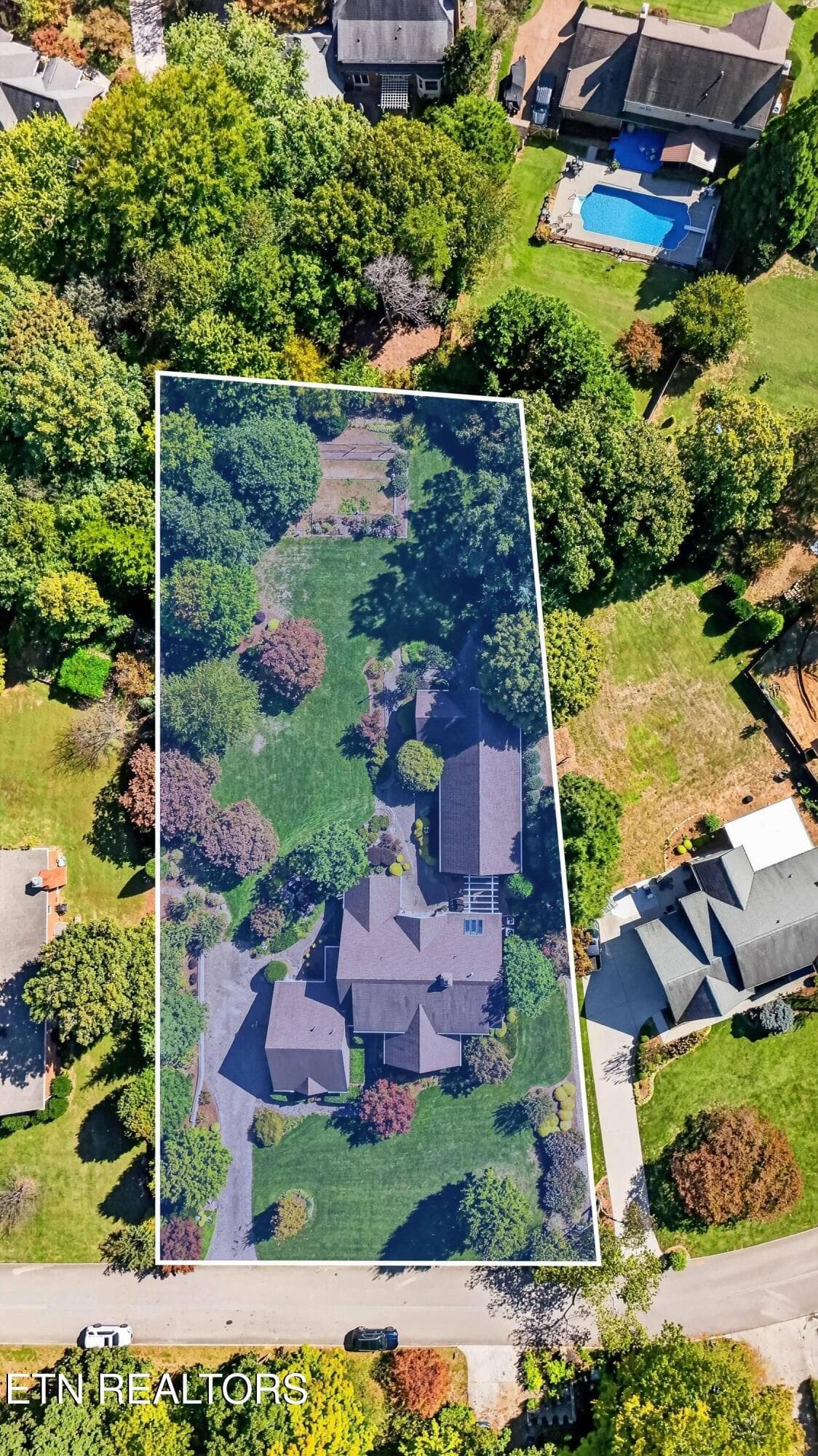 Aerial View Showing Two Structures - 10110 Loma Drive, Knoxville, TN 37922, Knoxville