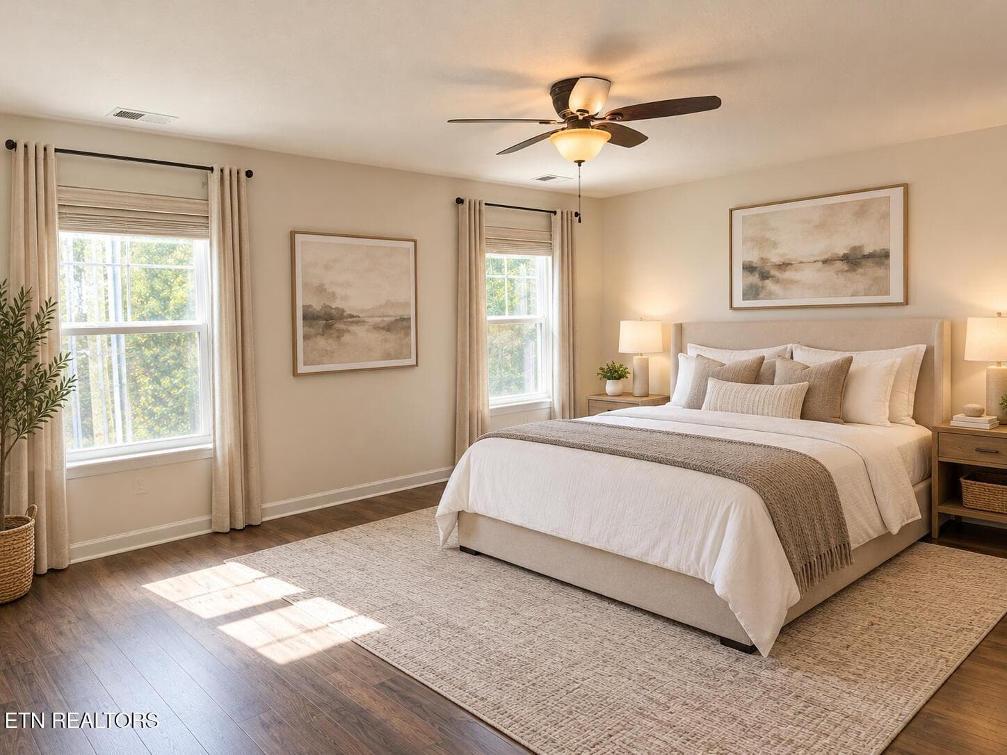 Cozy Neutral Modern Bedroom - 8607 Mascot Rd, Knoxville, TN 37924, Knoxville