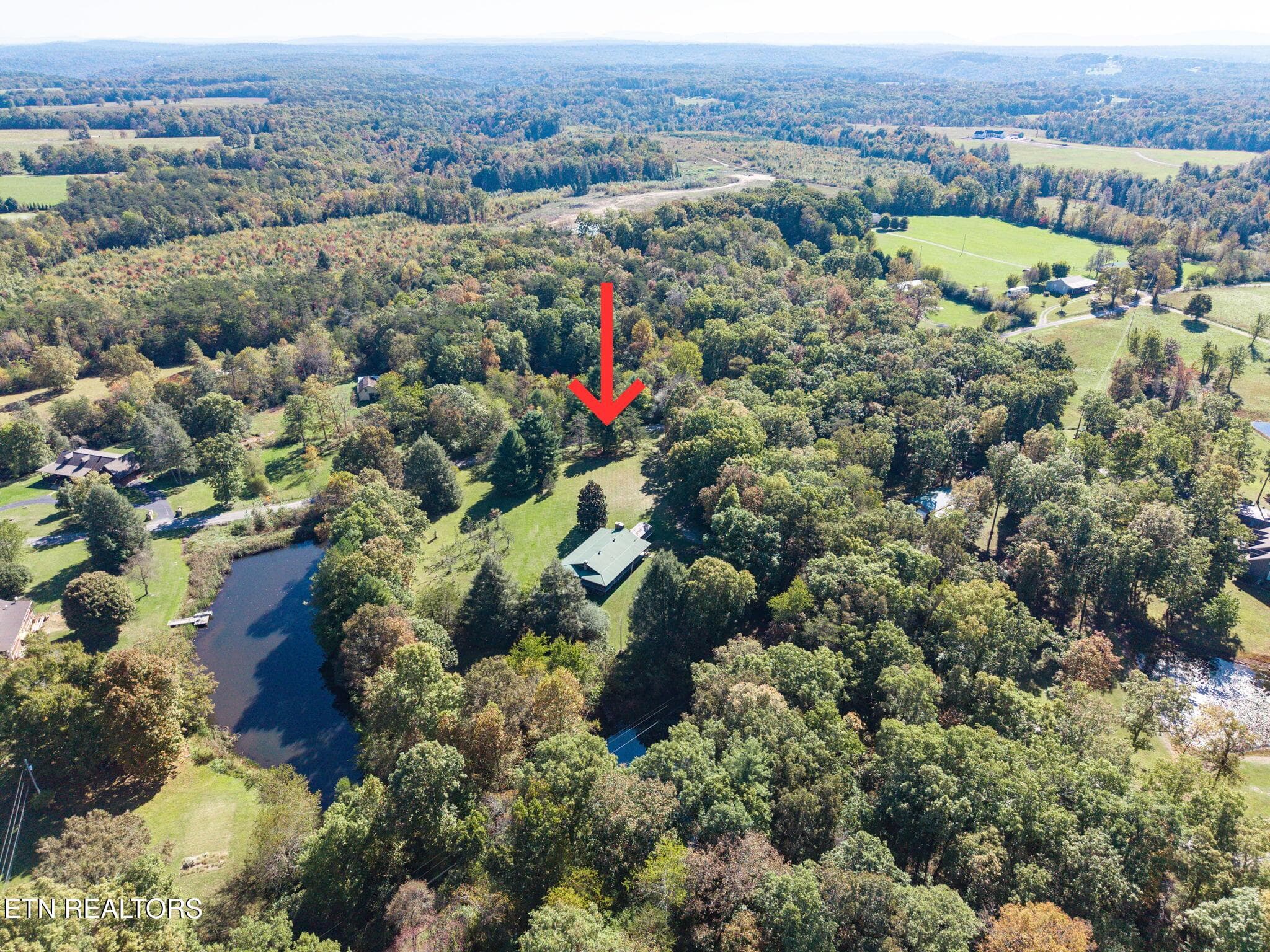 Aerial - 154 Old Kentucky Stock Rd, Crossville, TN 38571, Crossville