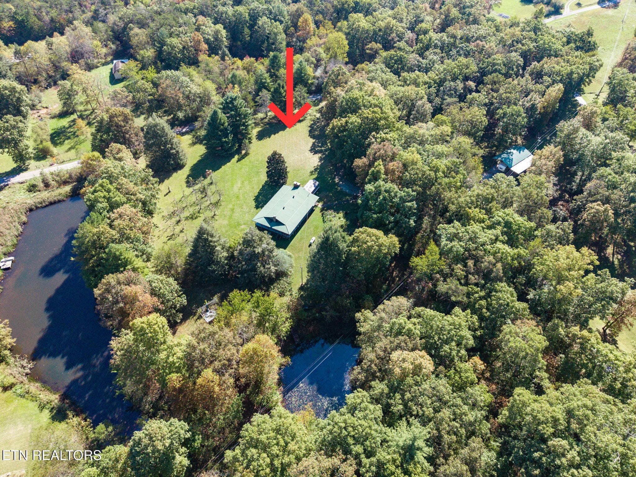 Aerial - 154 Old Kentucky Stock Rd, Crossville, TN 38571, Crossville