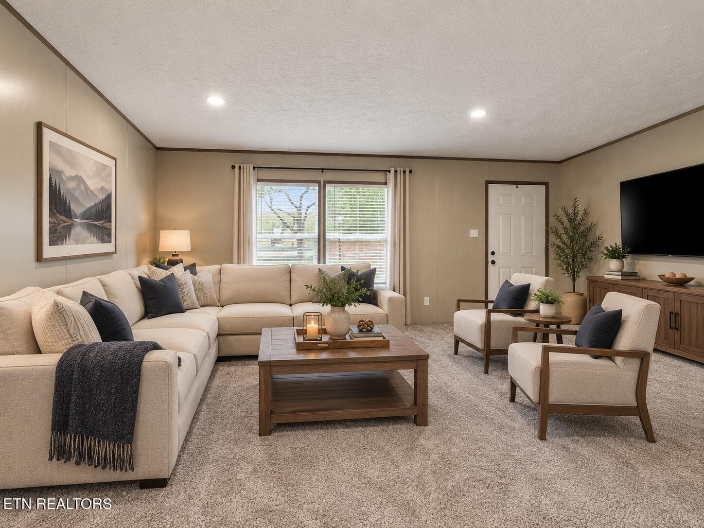 Cozy Neutral Living Room Retreat 2 - 4808 Avis Lane, Knoxville, TN 37914, Knoxville