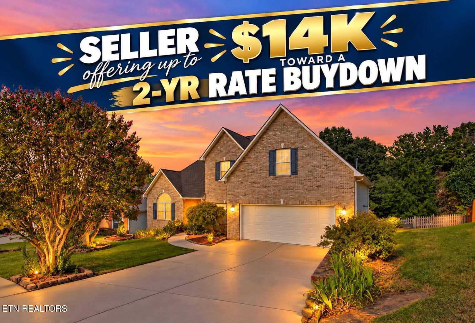 Twilight home with $14K buydown banner - 13182 Clear Ridge Rd, Knoxville, TN 37922, Knoxville