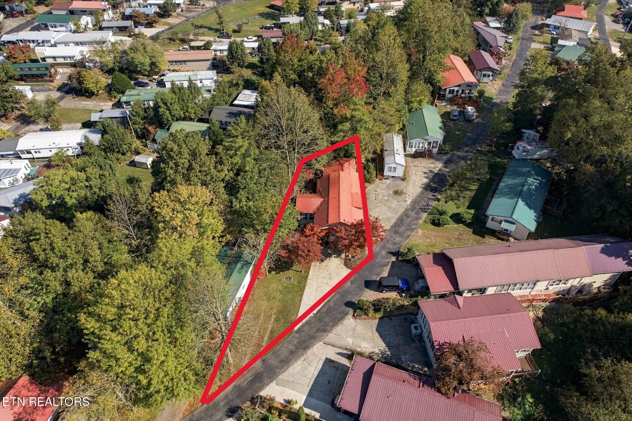 Estimated Lot Lines - 829 Peacock Ridge Drive, Townsend, TN 37882, Townsend