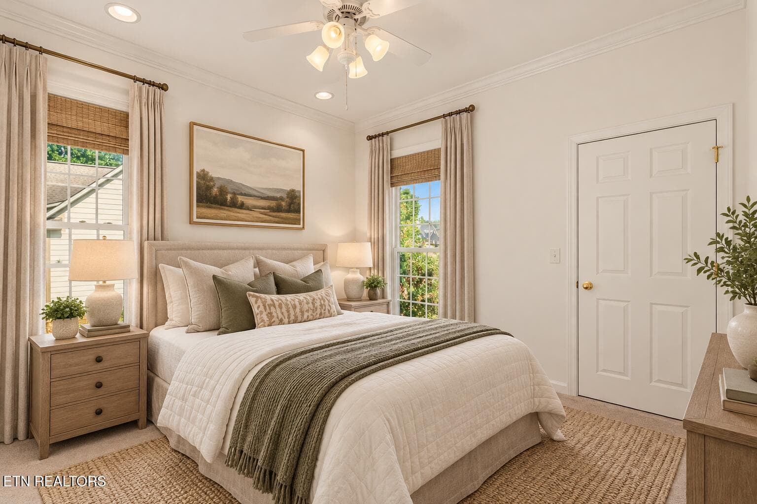 Bright Neutral Bedroom Retreat - 267 Paradise Lane, Jacksboro, TN 37757
