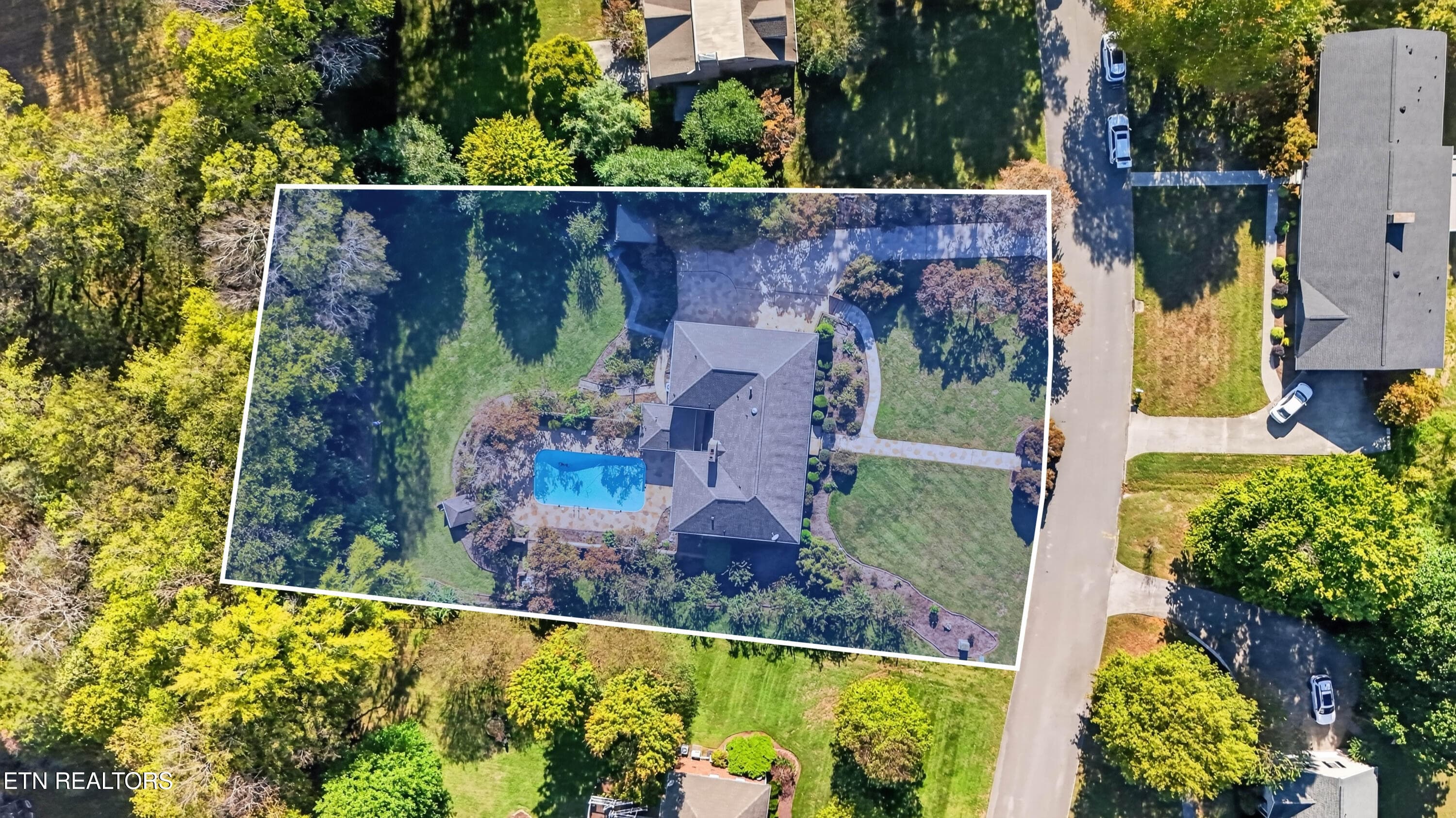Aerial View - 5504 River Point Cove Rd, Knoxville, TN 37919