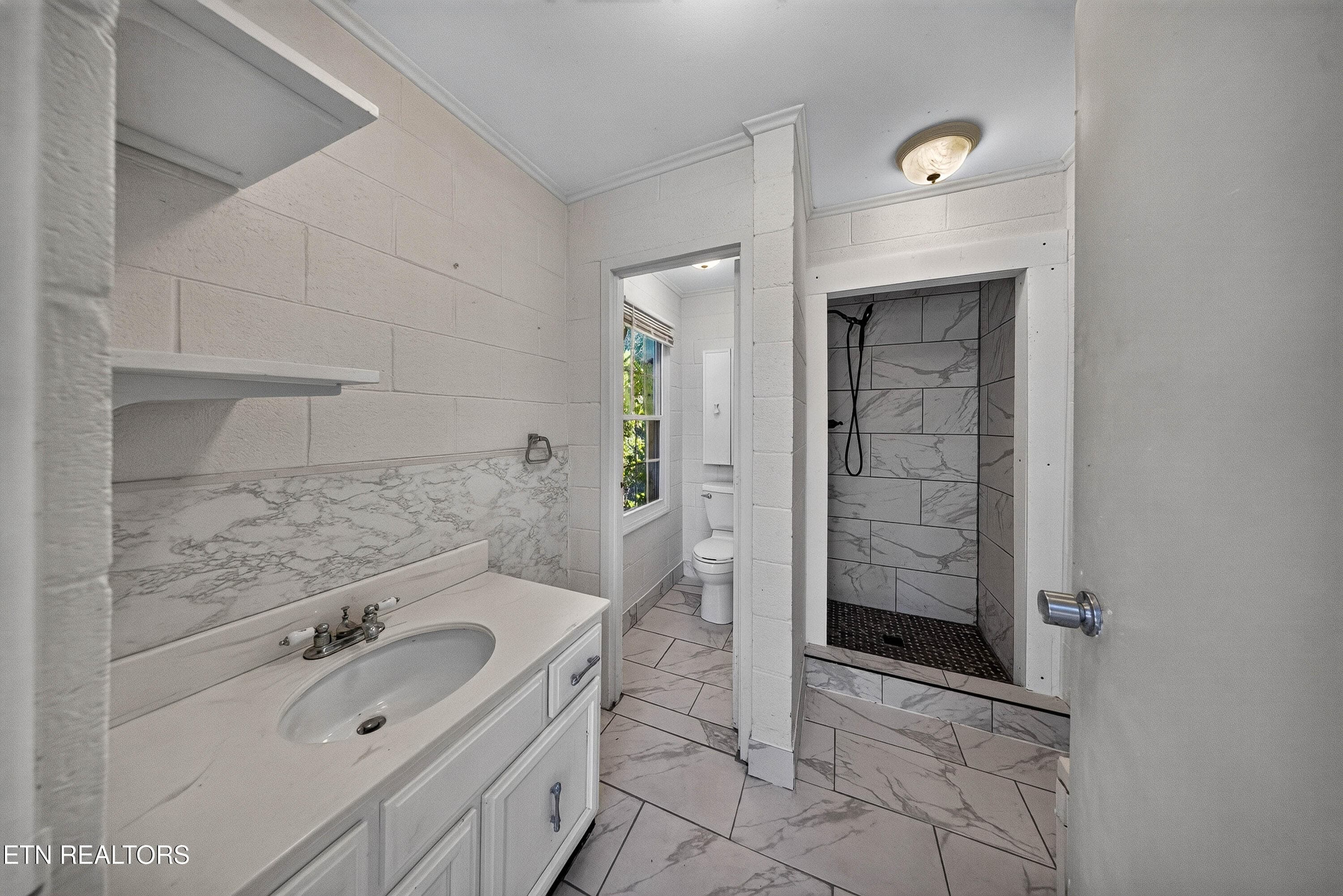Full Bathroom in Pool House - 5504 River Point Cove Rd, Knoxville, TN 37919
