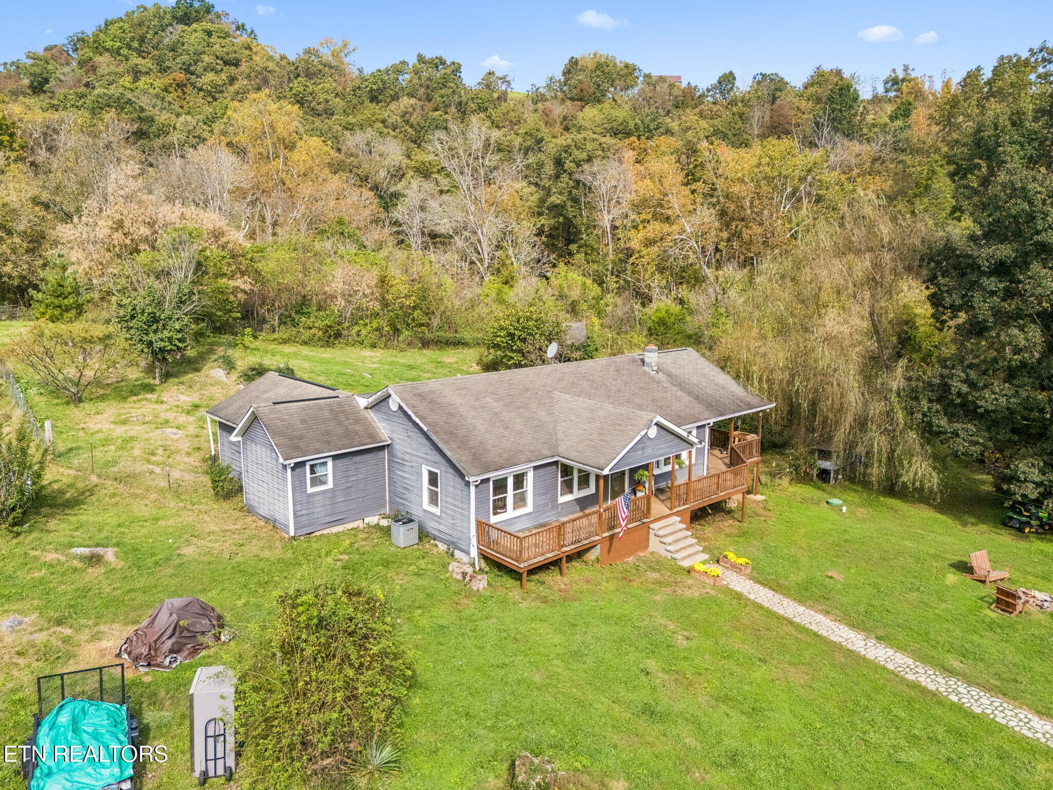 Front Aerial View - 3134 Highway 131, Washburn, TN 37888, Washburn