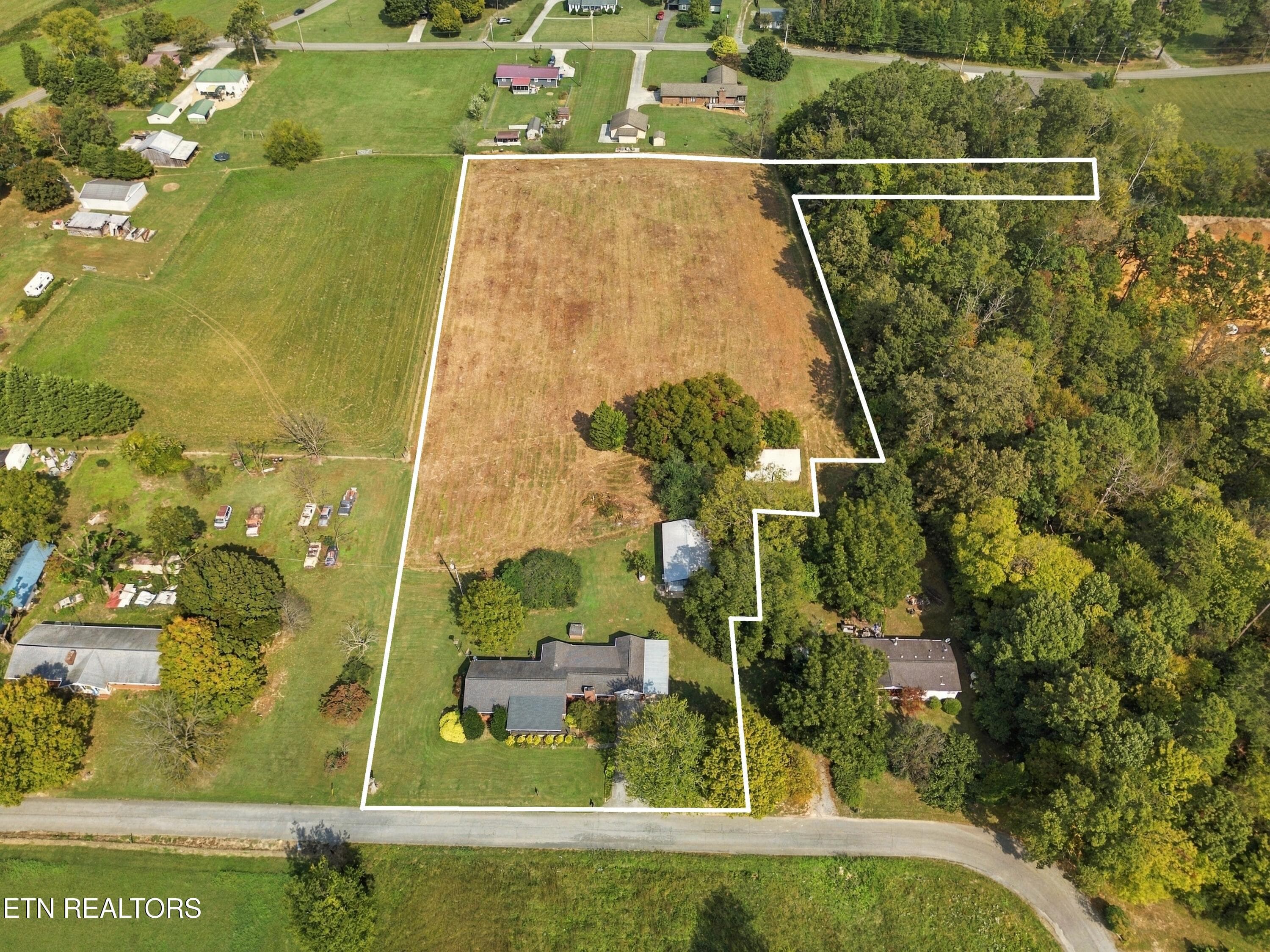 Approximate boundary lines - 134 Hodges Lane, Maryville, TN 37804