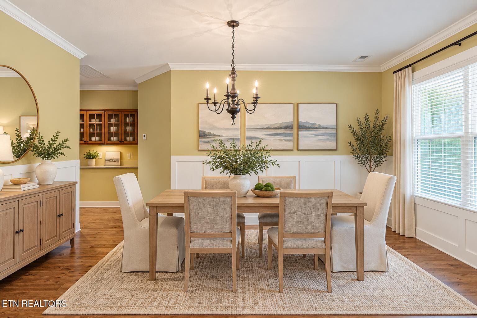 Virtual Staging_Dining Room - 3020 Spencer Ridge Lane, Knoxville, TN 37931