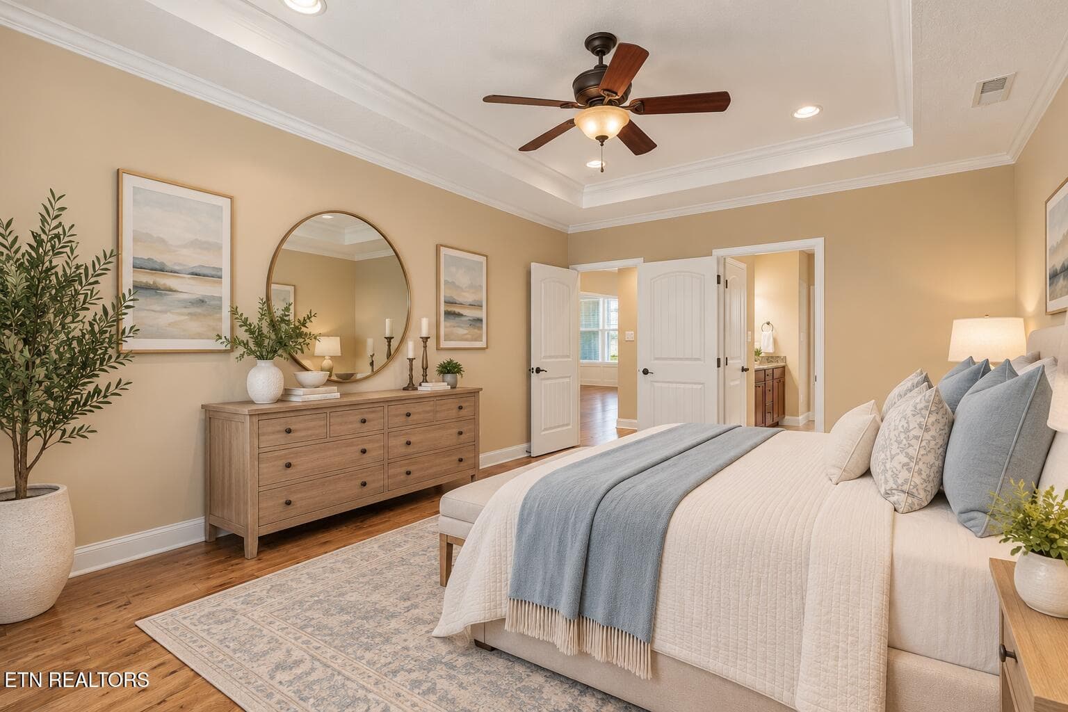 Coastal Bedroom with Dresser and Garden - 3020 Spencer Ridge Lane, Knoxville, TN 37931