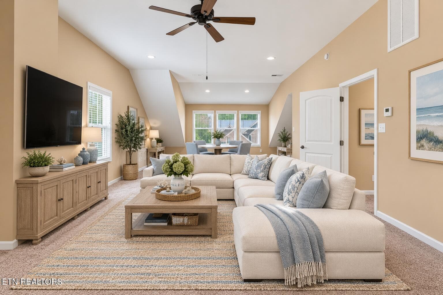 Virtual Staging-Tradiional Family Room - 3020 Spencer Ridge Lane, Knoxville, TN 37931