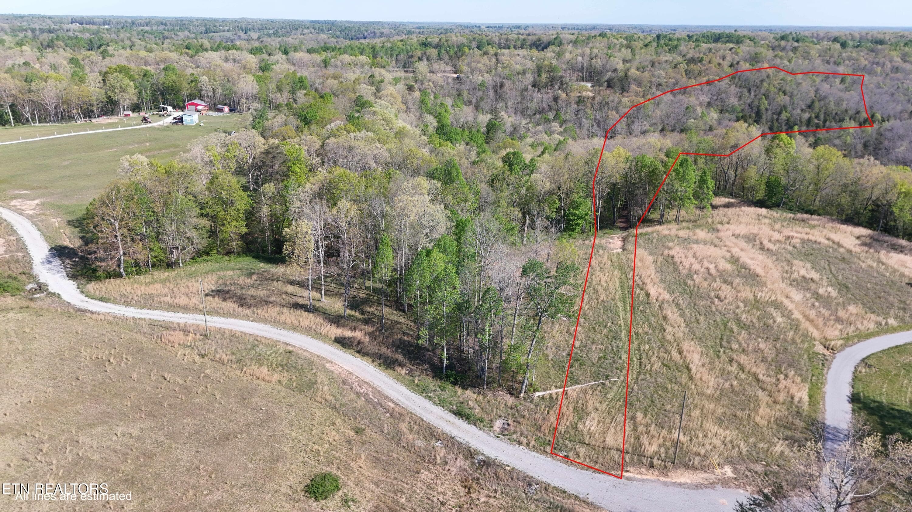 Property Lines 1 - 7.08ac Hollow Creek Lane, Clarkrange, TN 38553