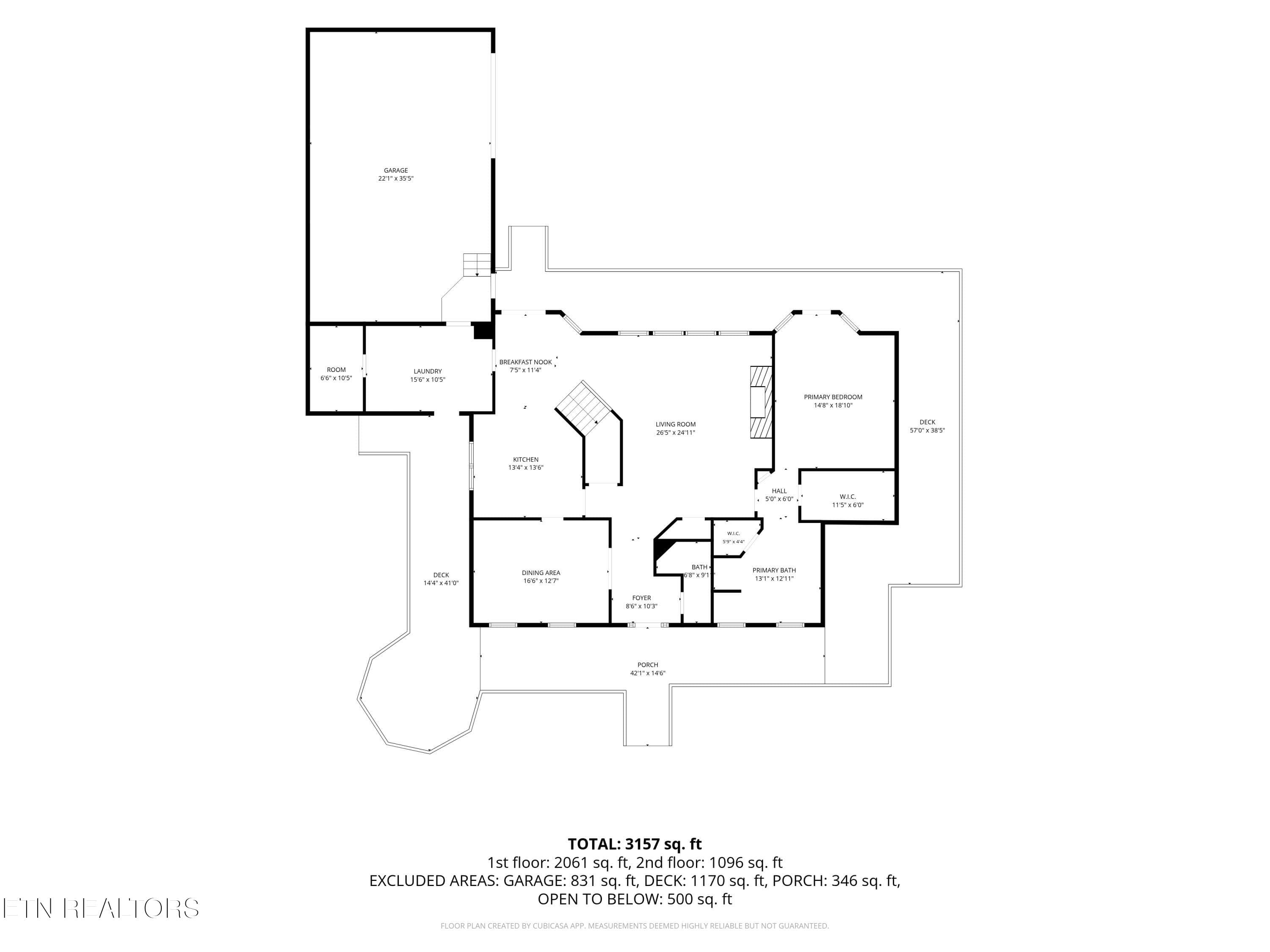 2D Floor plan for 545 Dripping Springs R - 545 Dripping Springs Rd, Monterey, TN 38574