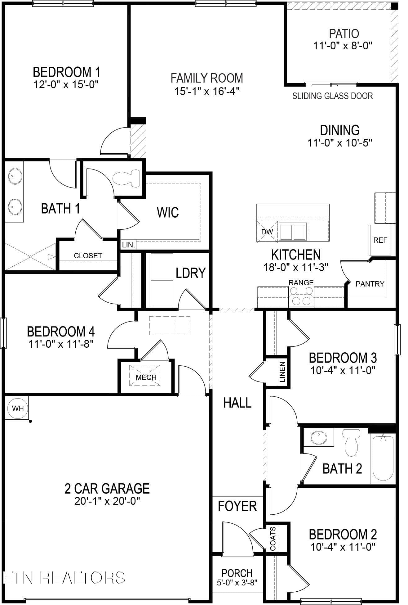 Cali Floor Plan Express Updated - 6113 Sycamore Stream Road, Dandridge, TN 37725