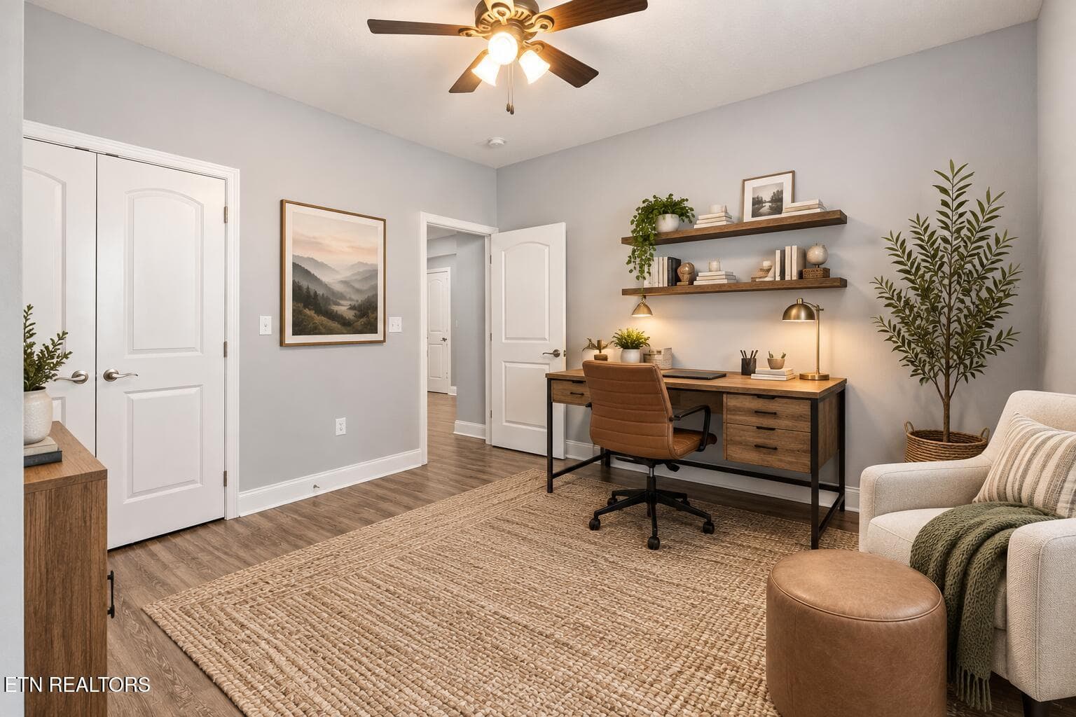 Virtaully Staged Office/Bedroom - 2250 Boulder Crest Lane, Sevierville, TN 37876