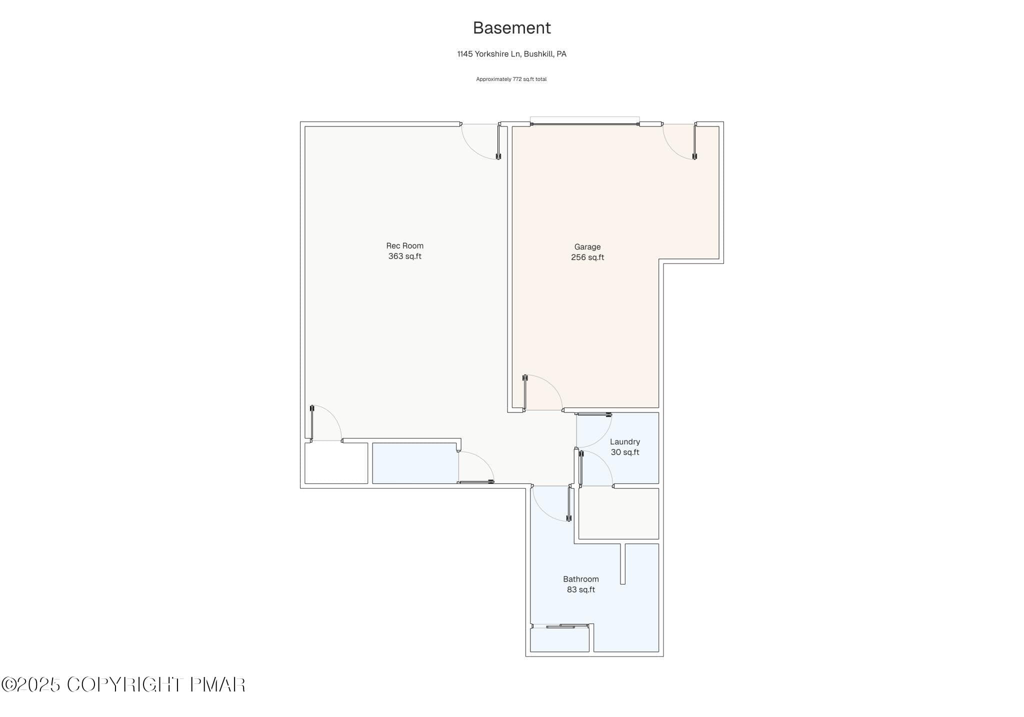 Basement - 1142 Yorkshire Lane, Bushkill, PA 18324, Bushkill