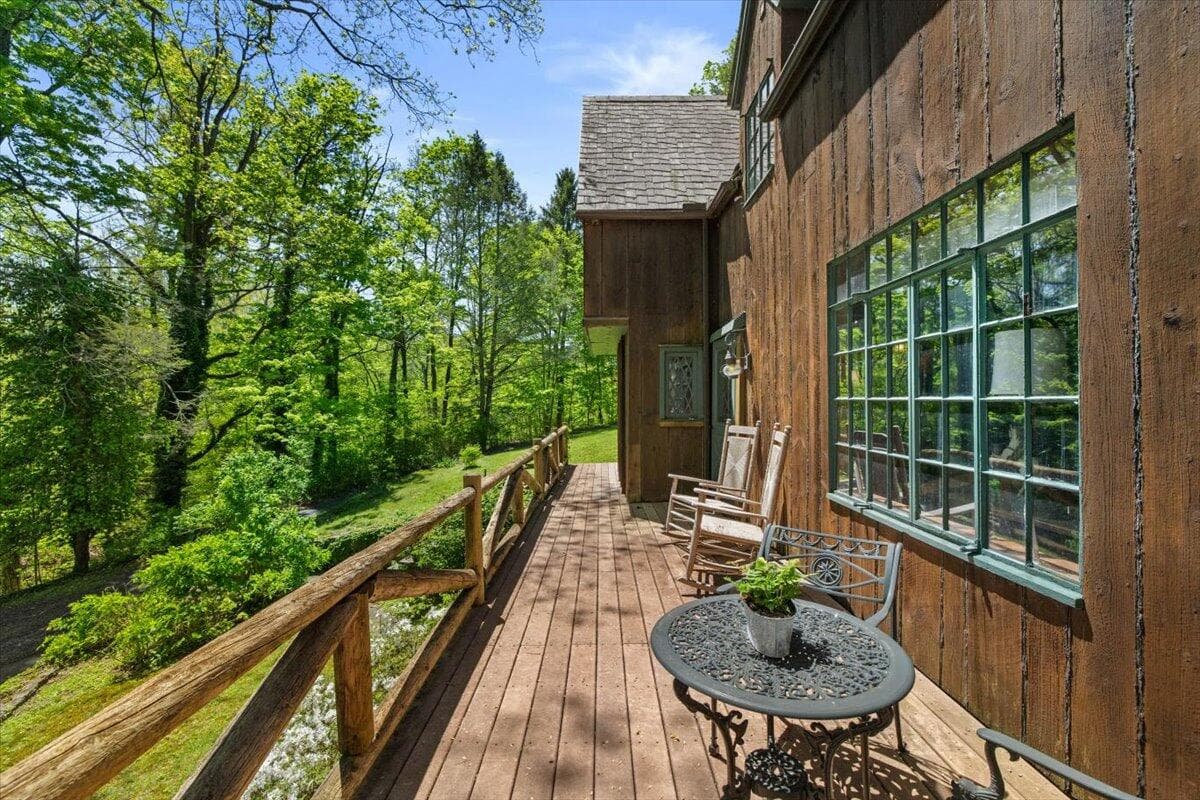 Front Deck Stream View - 1341 Beaver Valley Road, Stroudsburg, PA 18360, Stroudsburg
