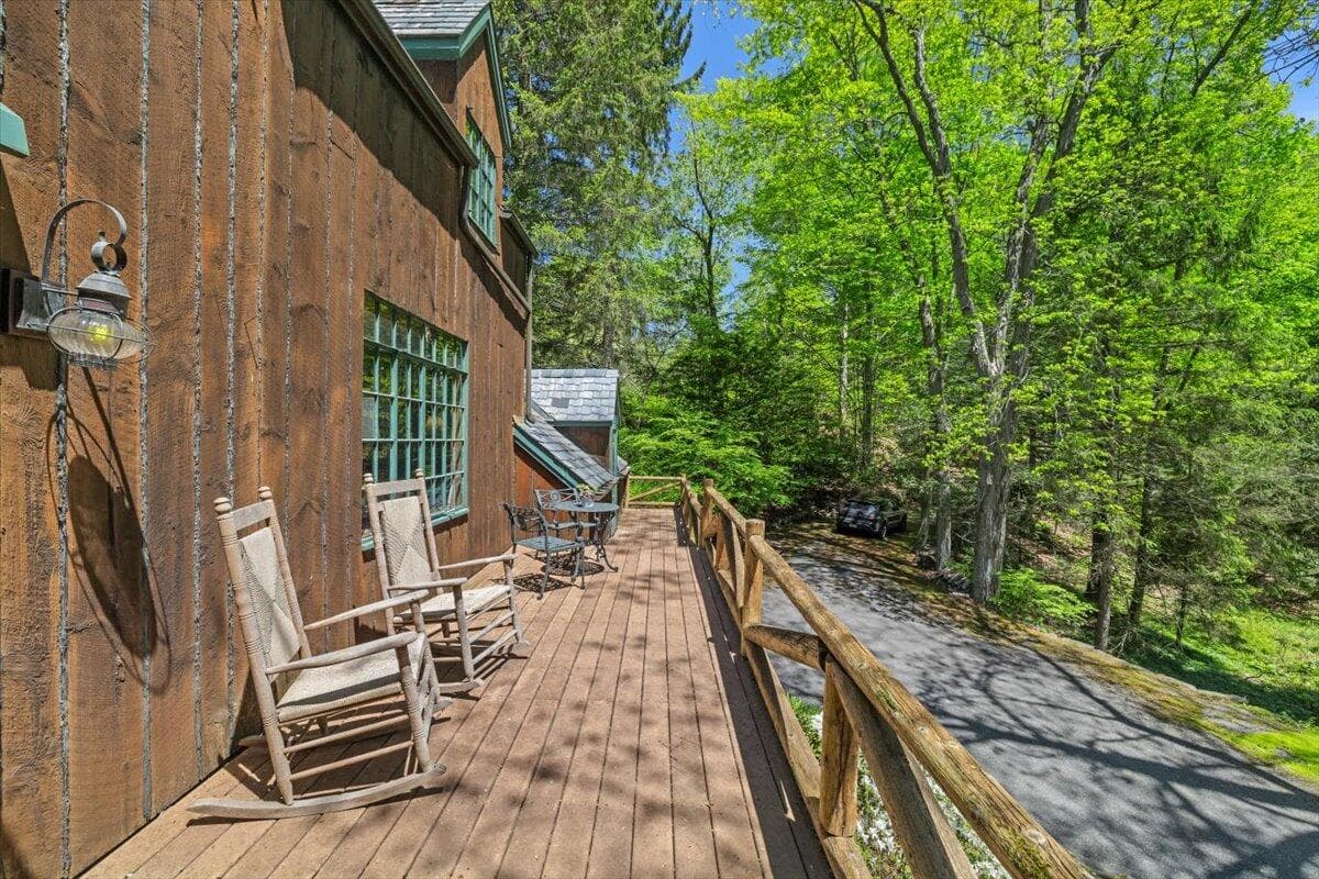 Front Deck Stream View - 1341 Beaver Valley Road, Stroudsburg, PA 18360, Stroudsburg