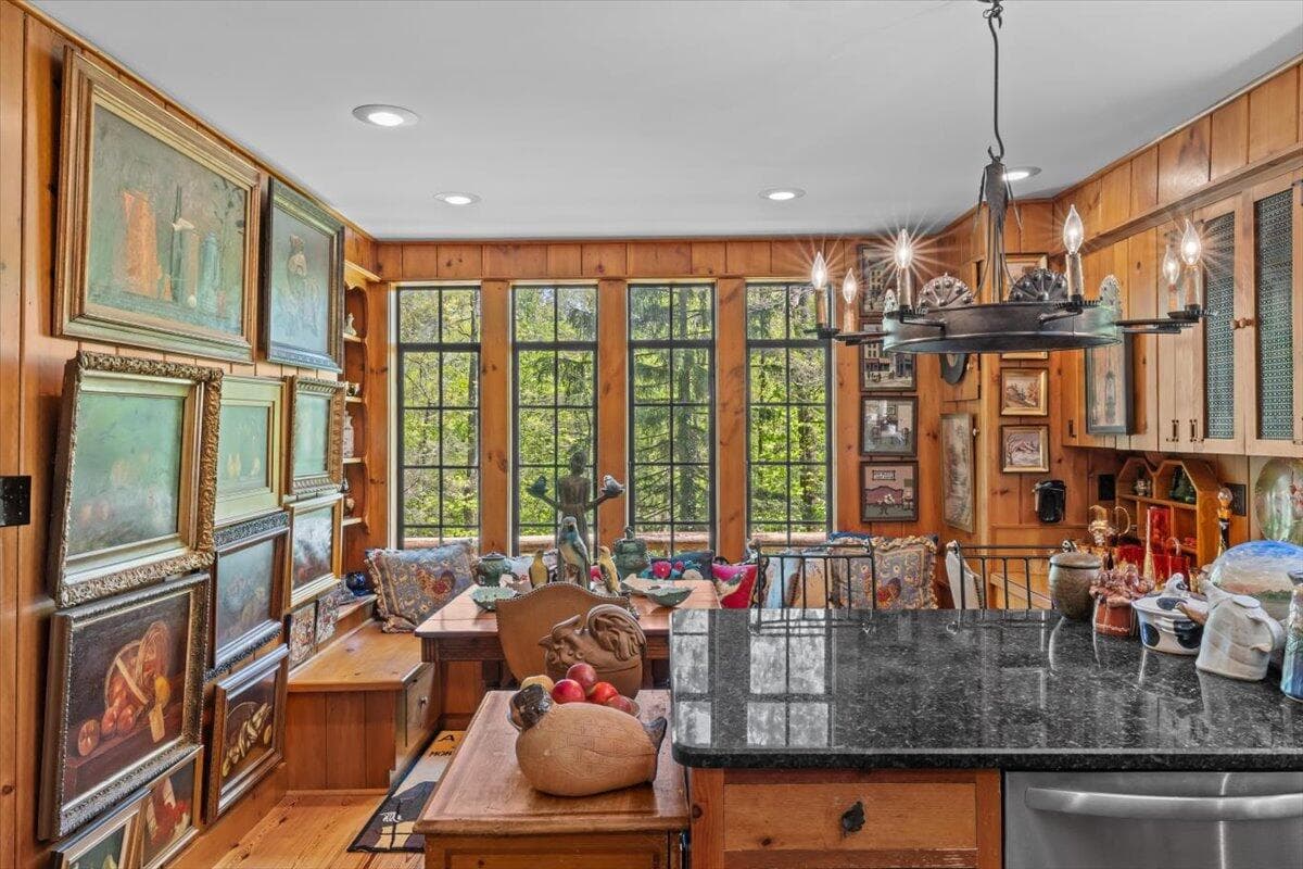 Kitchen/Stream view - 1341 Beaver Valley Road, Stroudsburg, PA 18360, Stroudsburg