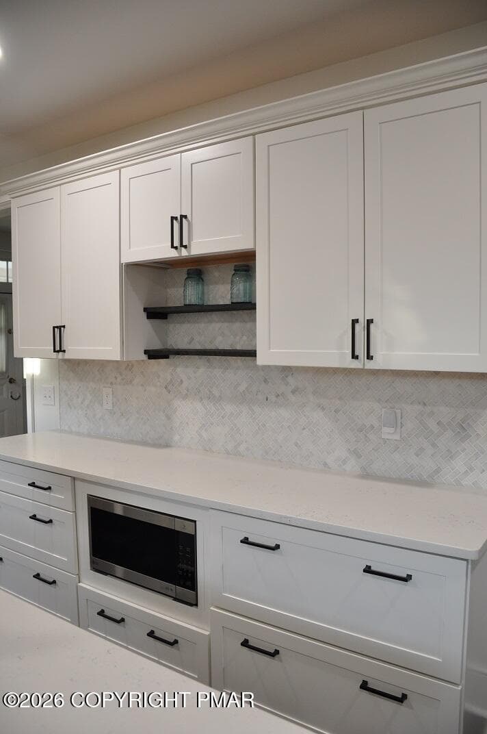 Kitchen cabinet with built-in microwave - 1642 Kunkletown Road, Saylorsburg, PA 18353, Saylorsburg