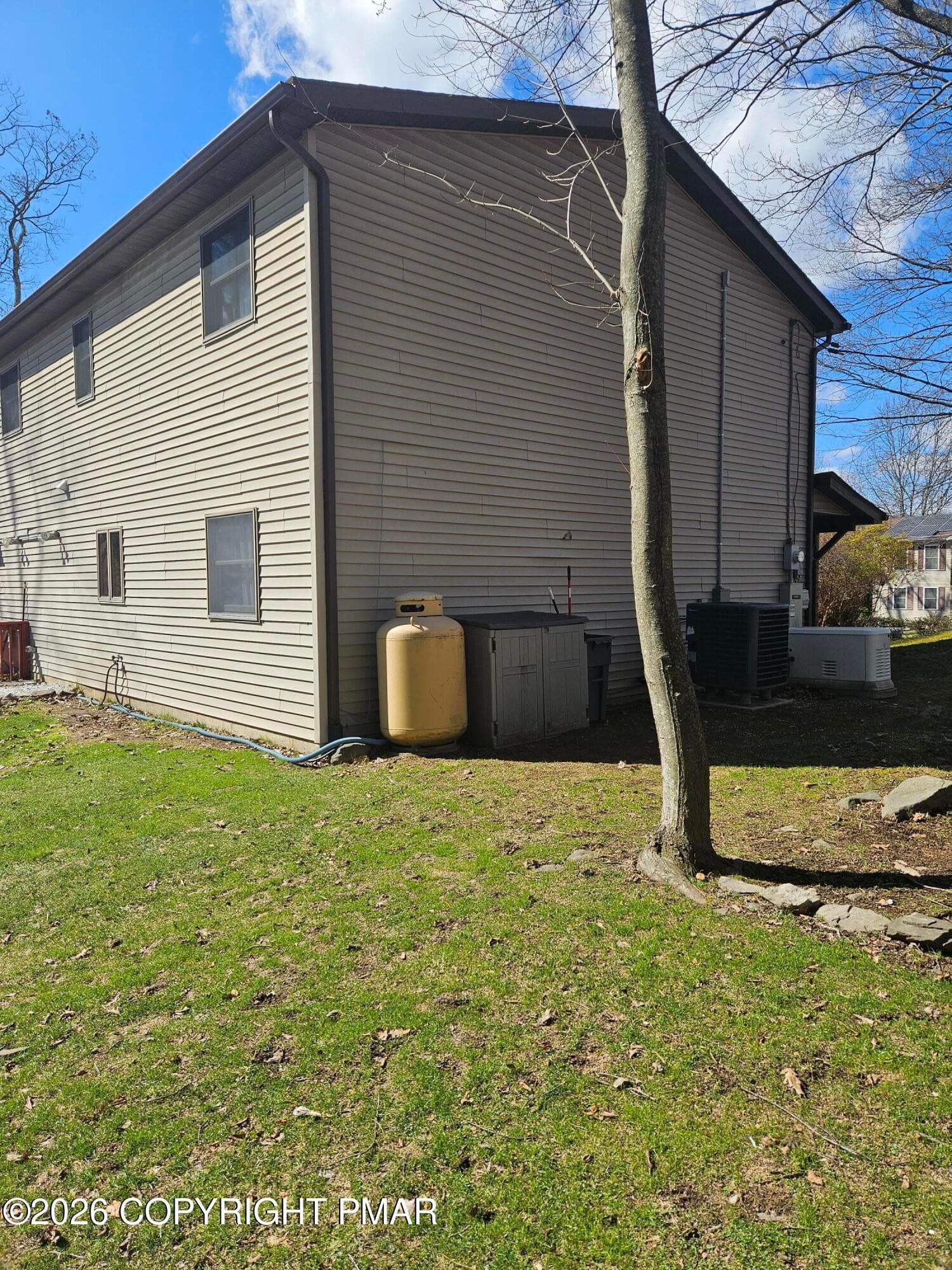 Left and Rear Elevation - 166 Tanbark Lane, Tannersville, PA 18372, Tannersville