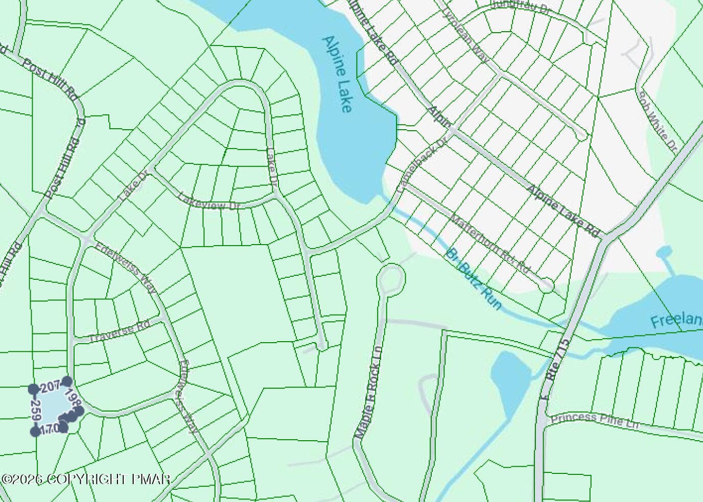 Property Map - 2238 Lake Drive, Henryville, PA 18332, Henryville