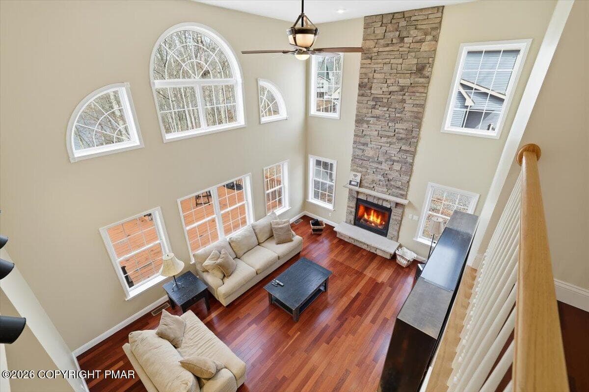 Landing looking to family room 2 - 290 W Lakeview Road, Lackawaxen, PA 18435, Lackawaxen